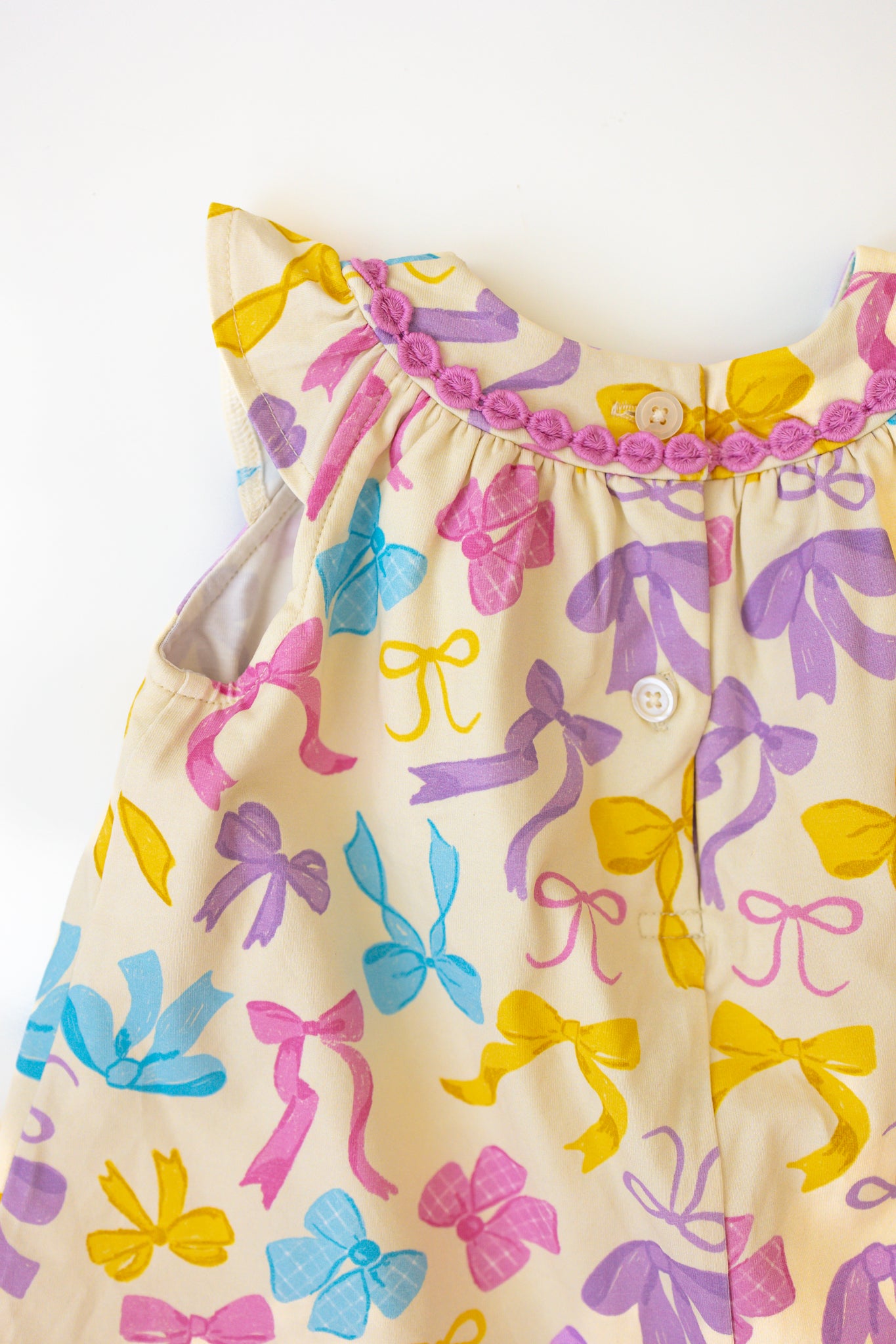 Sage Bubble Romper - Bow Bliss