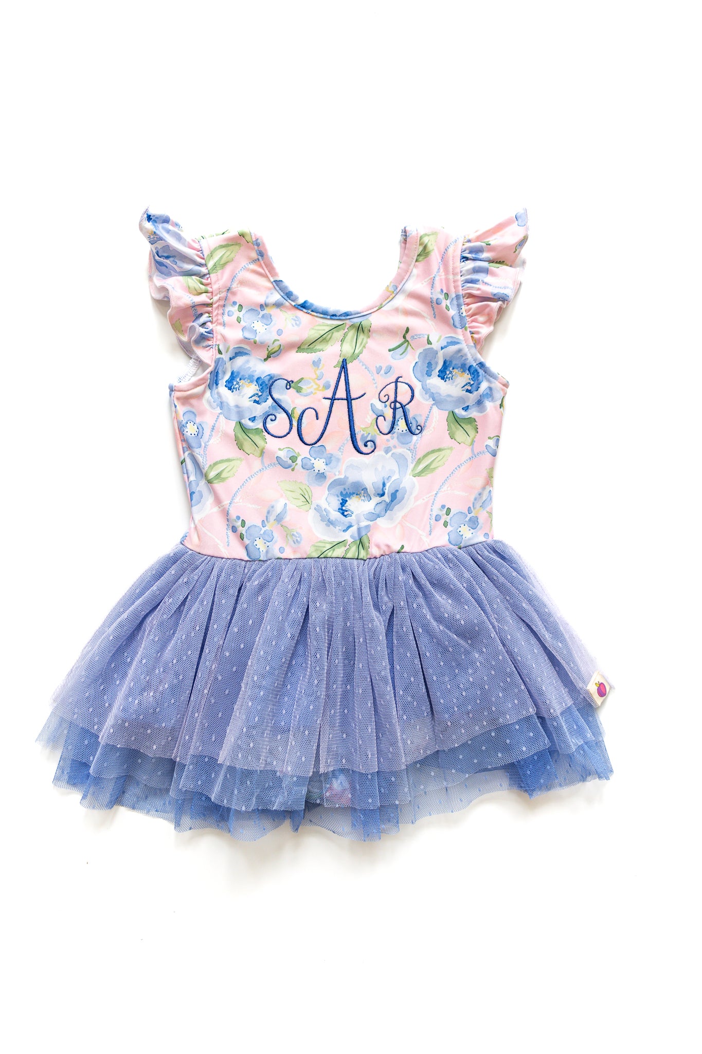 Farrah Tiered Leotard - Blush & Bloom