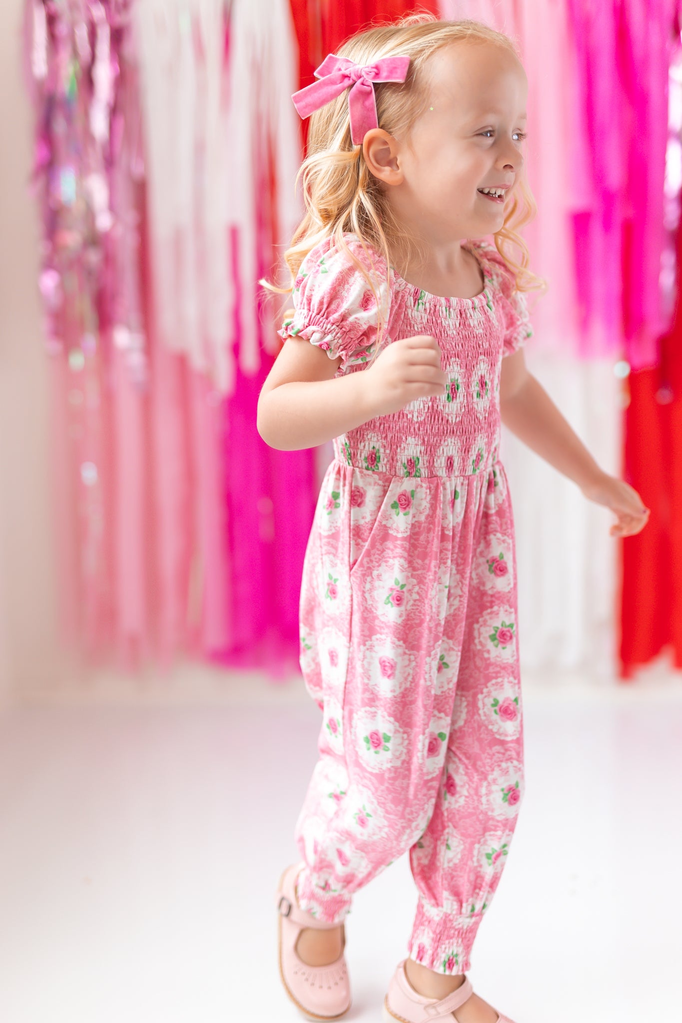 Quinn Romper - Shabby Rose