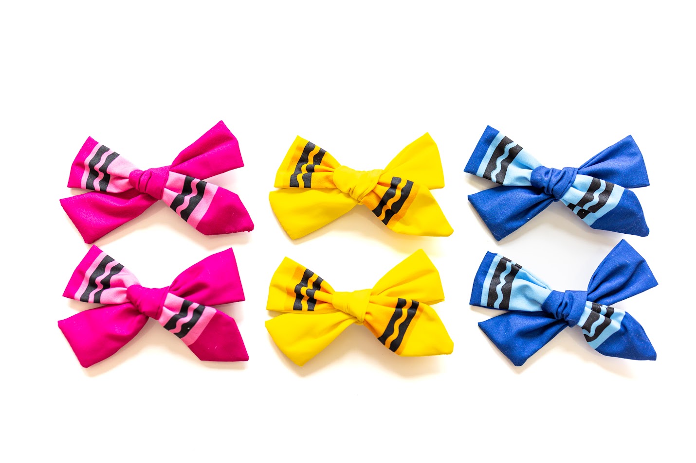 Get Your Cray-On Hair Bow Set