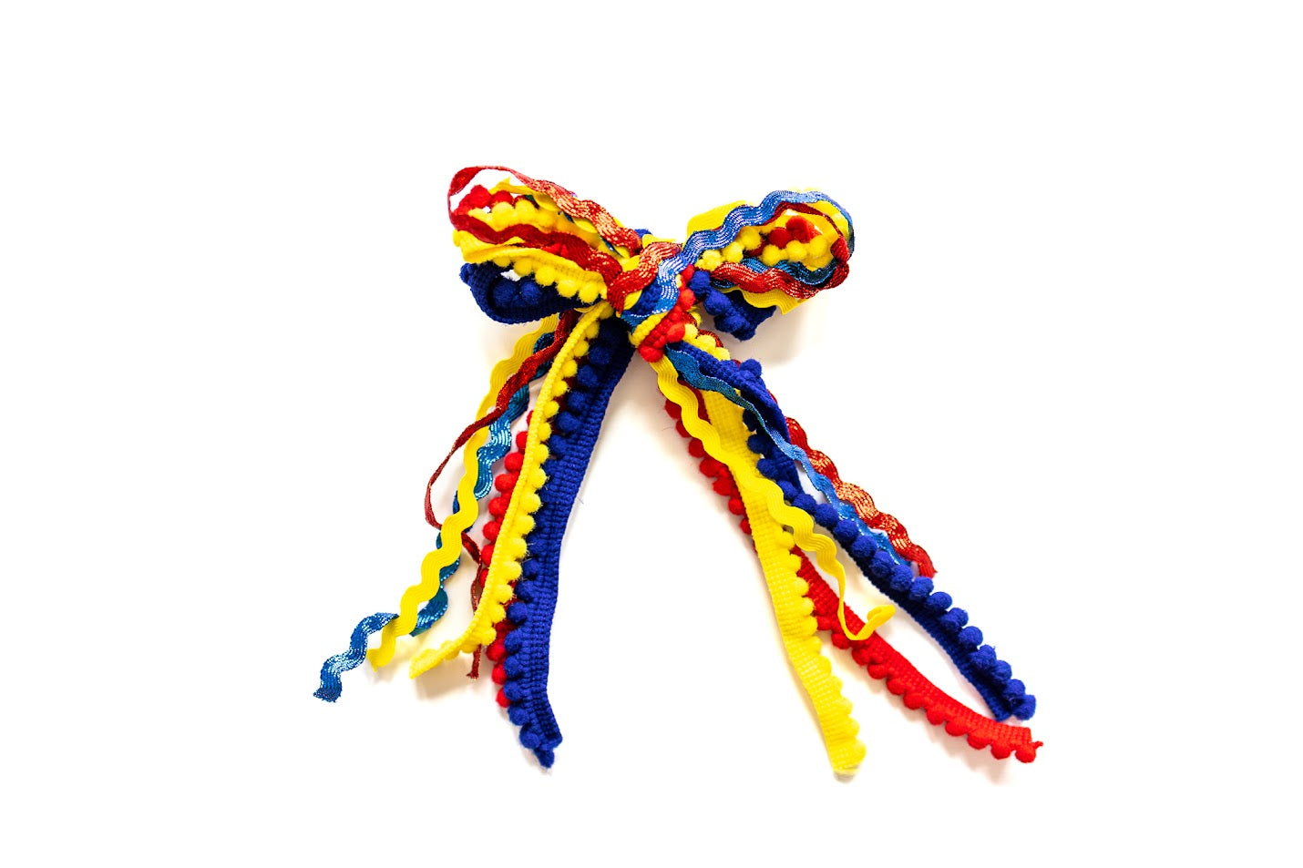 Textured Hair Bow - Primary Palette