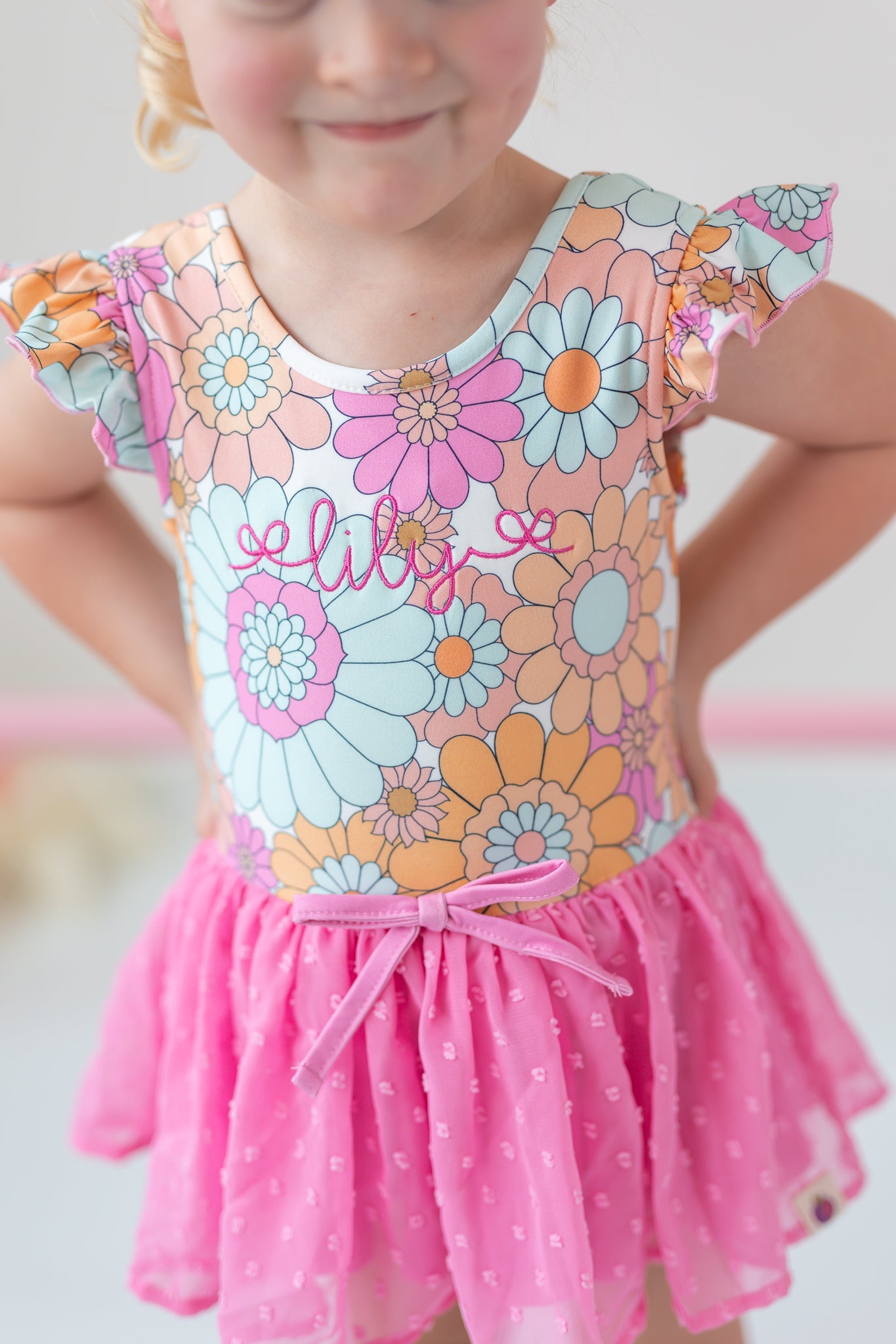 Farrah Clipdot Leotard - Groovy Gal