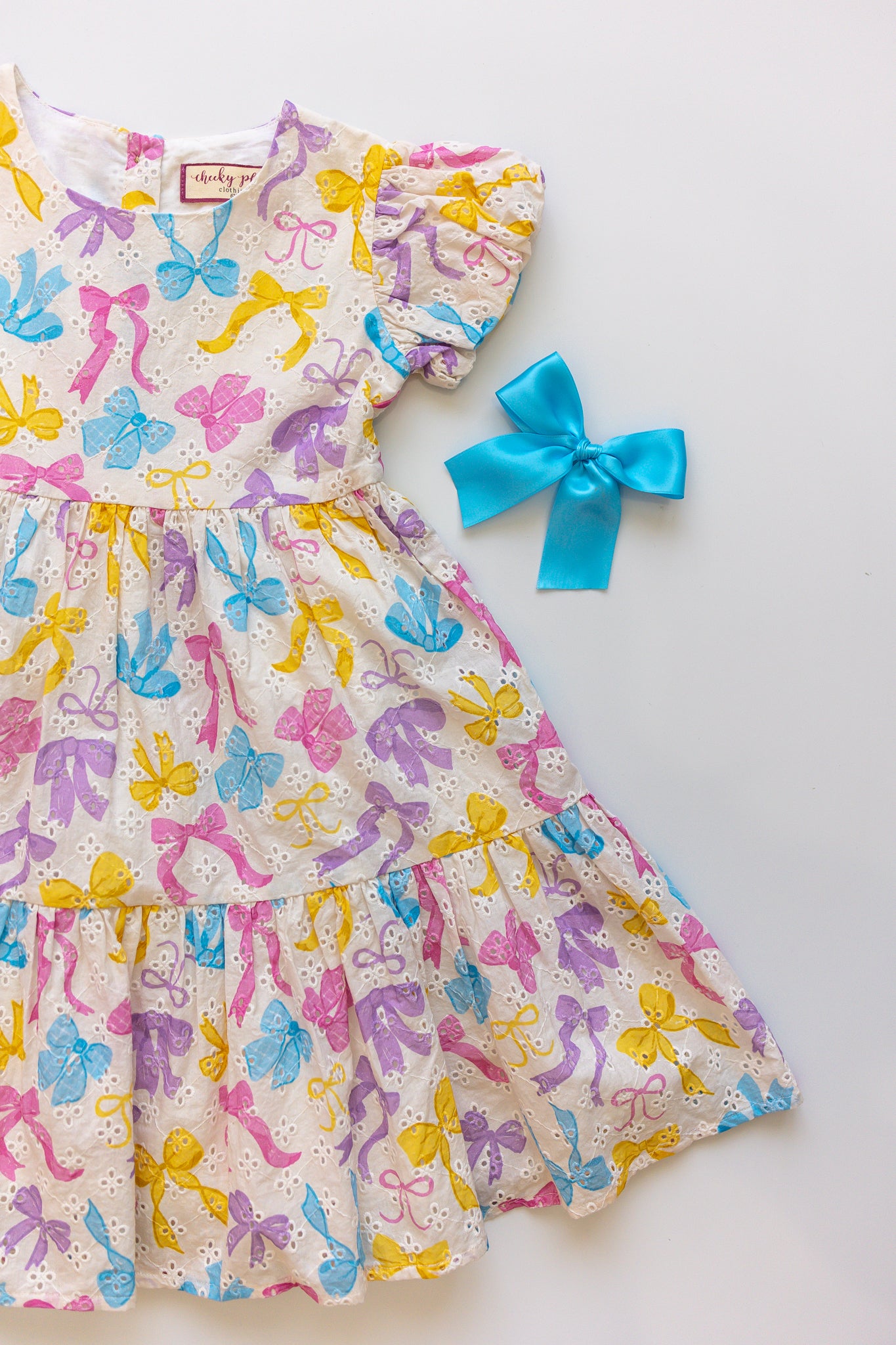 Eyelet Dress - Bow Bliss