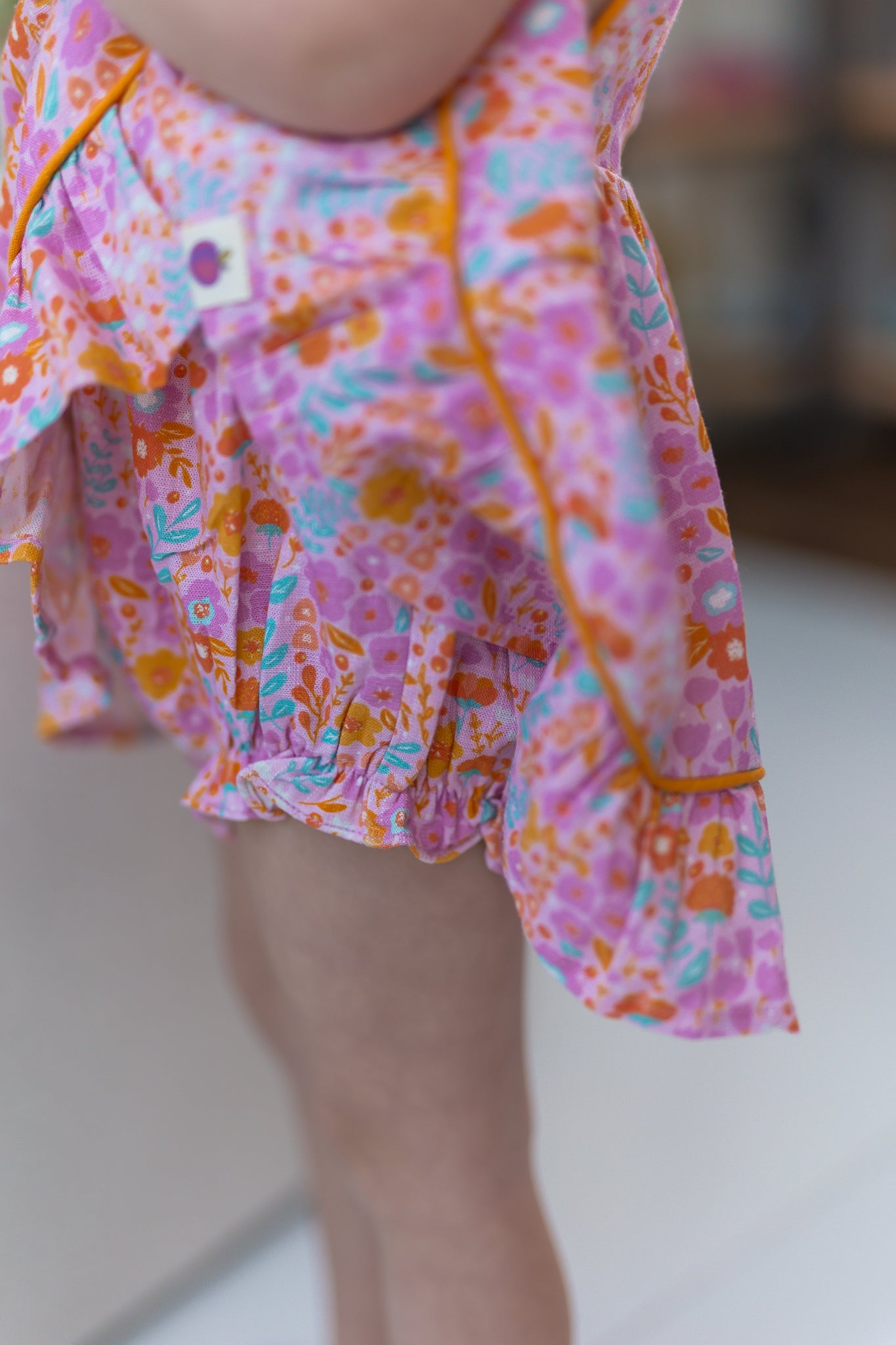 Hazel Bubble Romper - Pink Papaya Parade (Pre-Order)