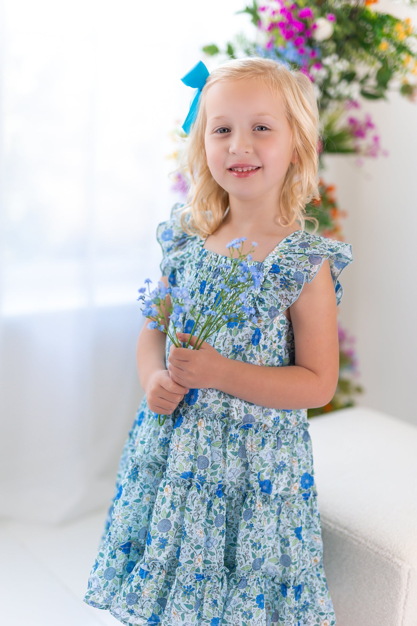 Brielle Dress - Cerulean Dreams