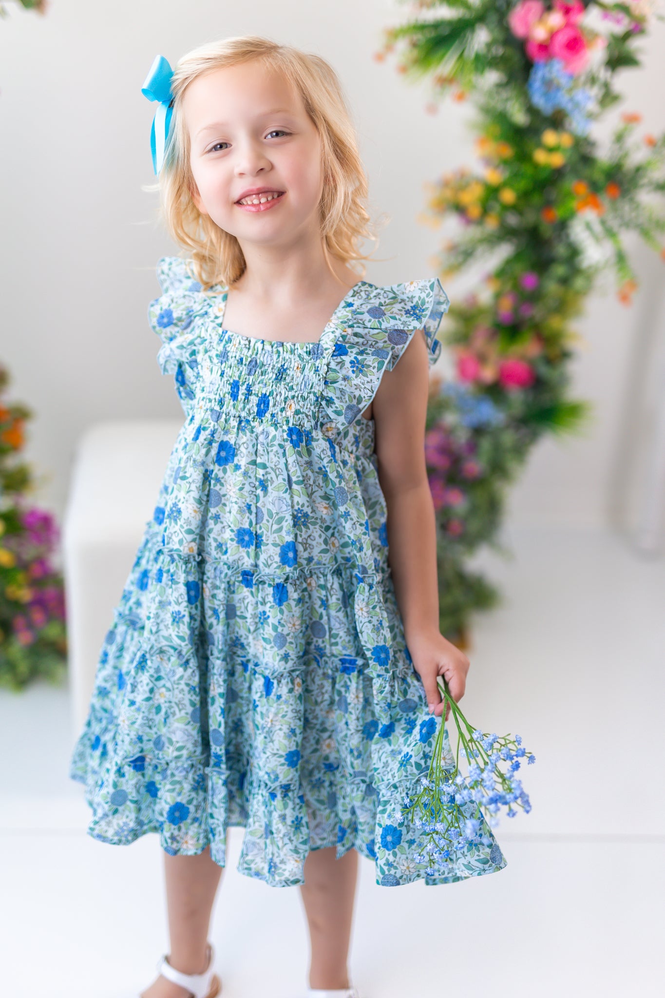 Brielle Dress - Cerulean Dreams