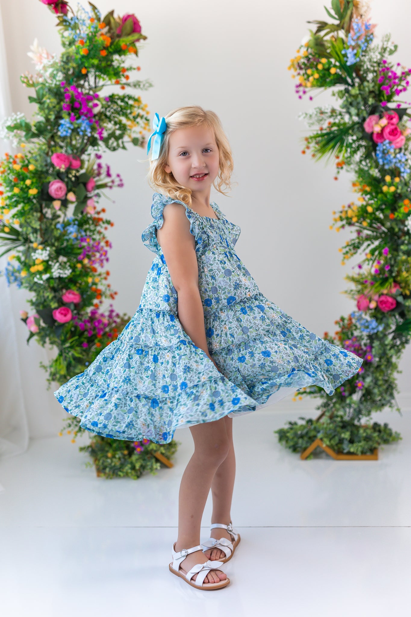Brielle Dress - Cerulean Dreams
