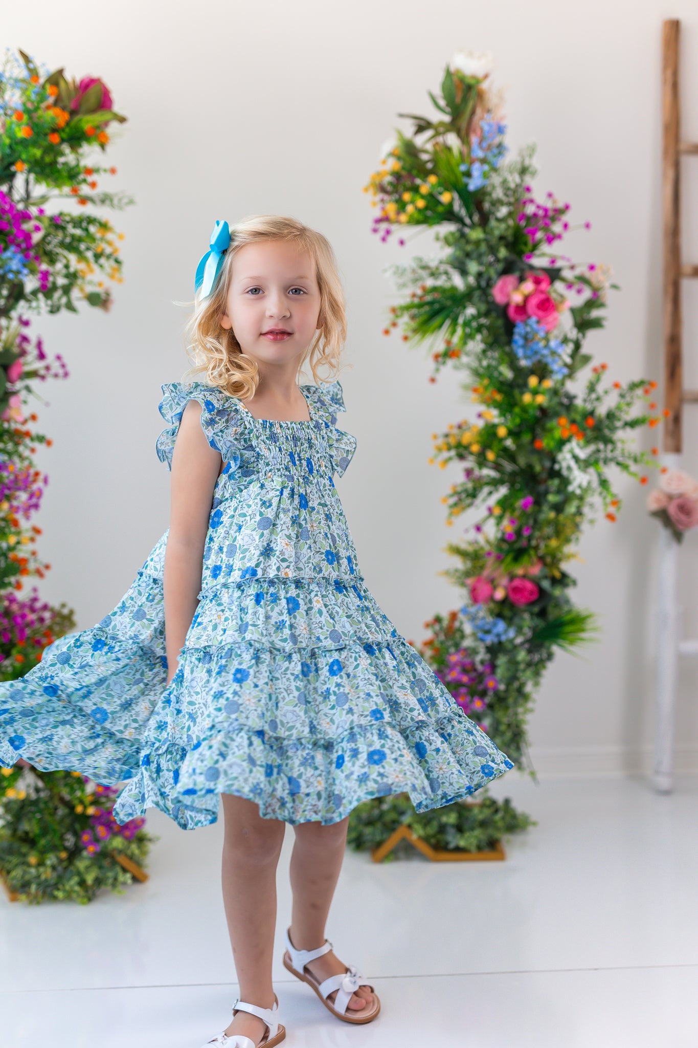 Brielle Dress - Cerulean Dreams