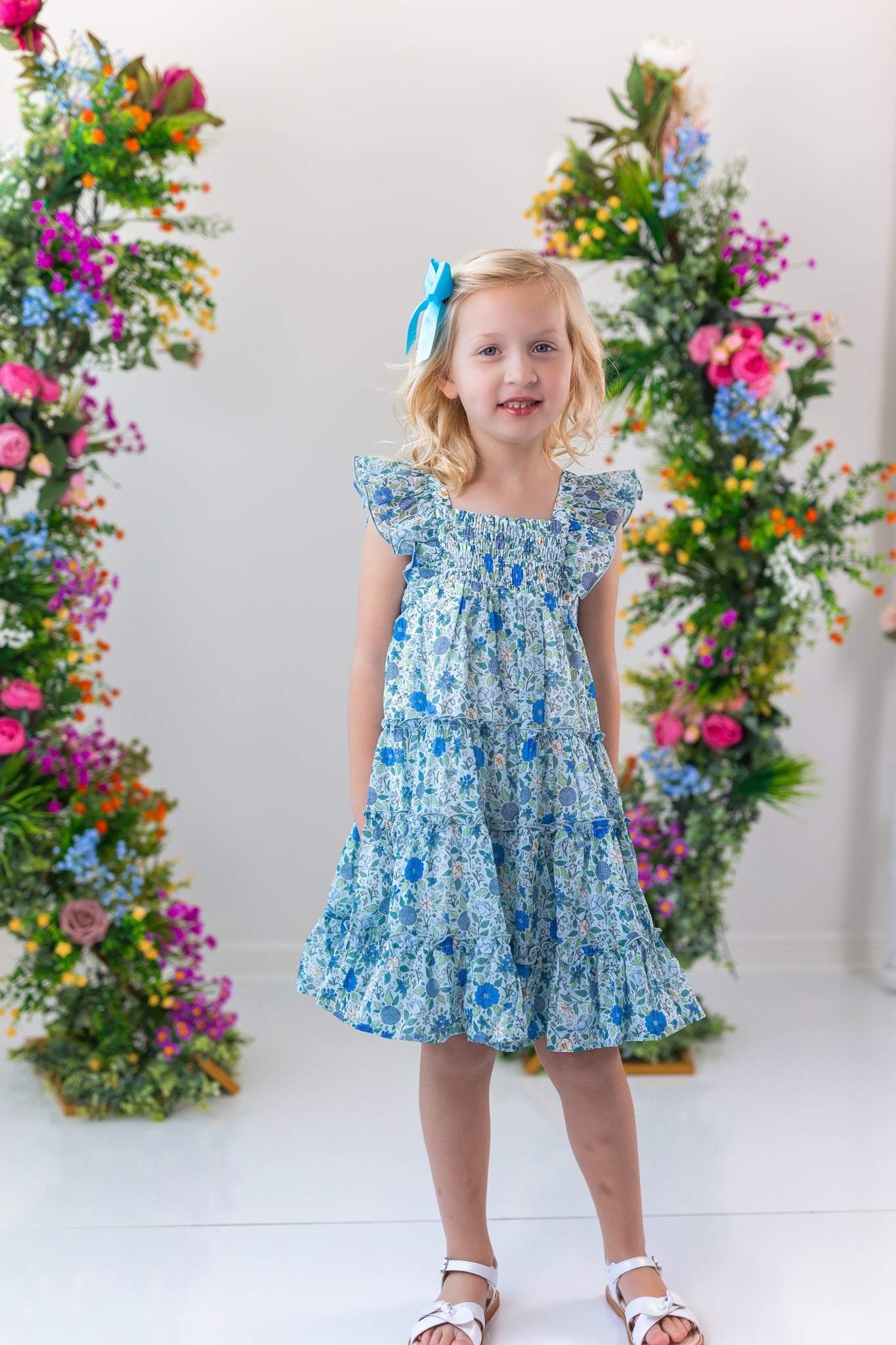 Brielle Dress - Cerulean Dreams