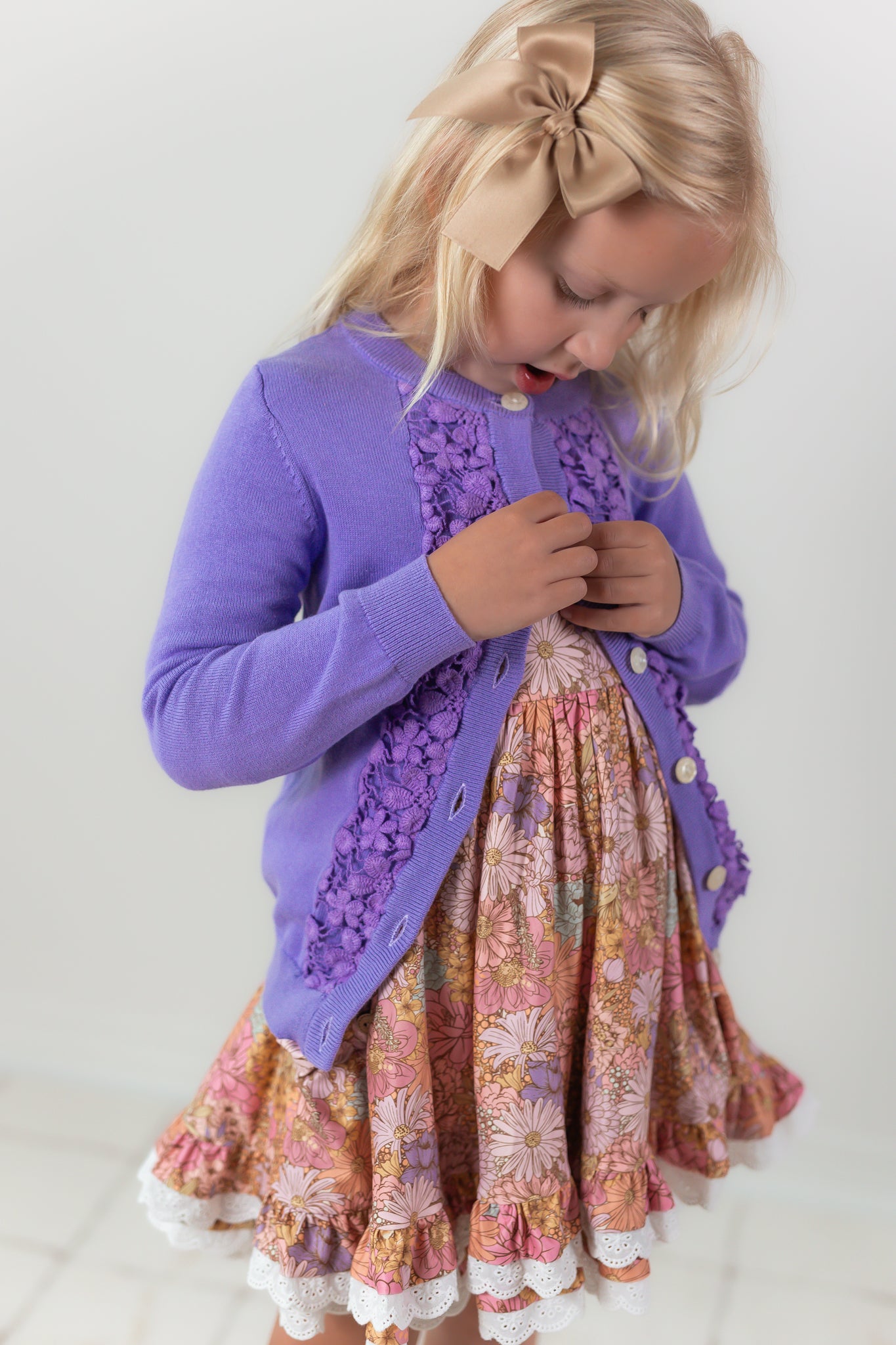 Cardigan - Dusky Dahlia (Pre-Order)