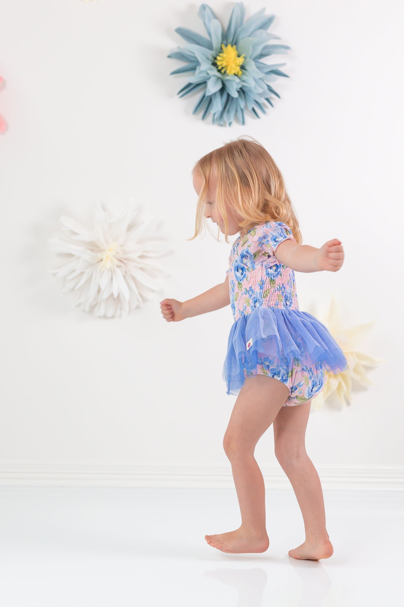 Nikki Bubble Romper - Blush & Bloom