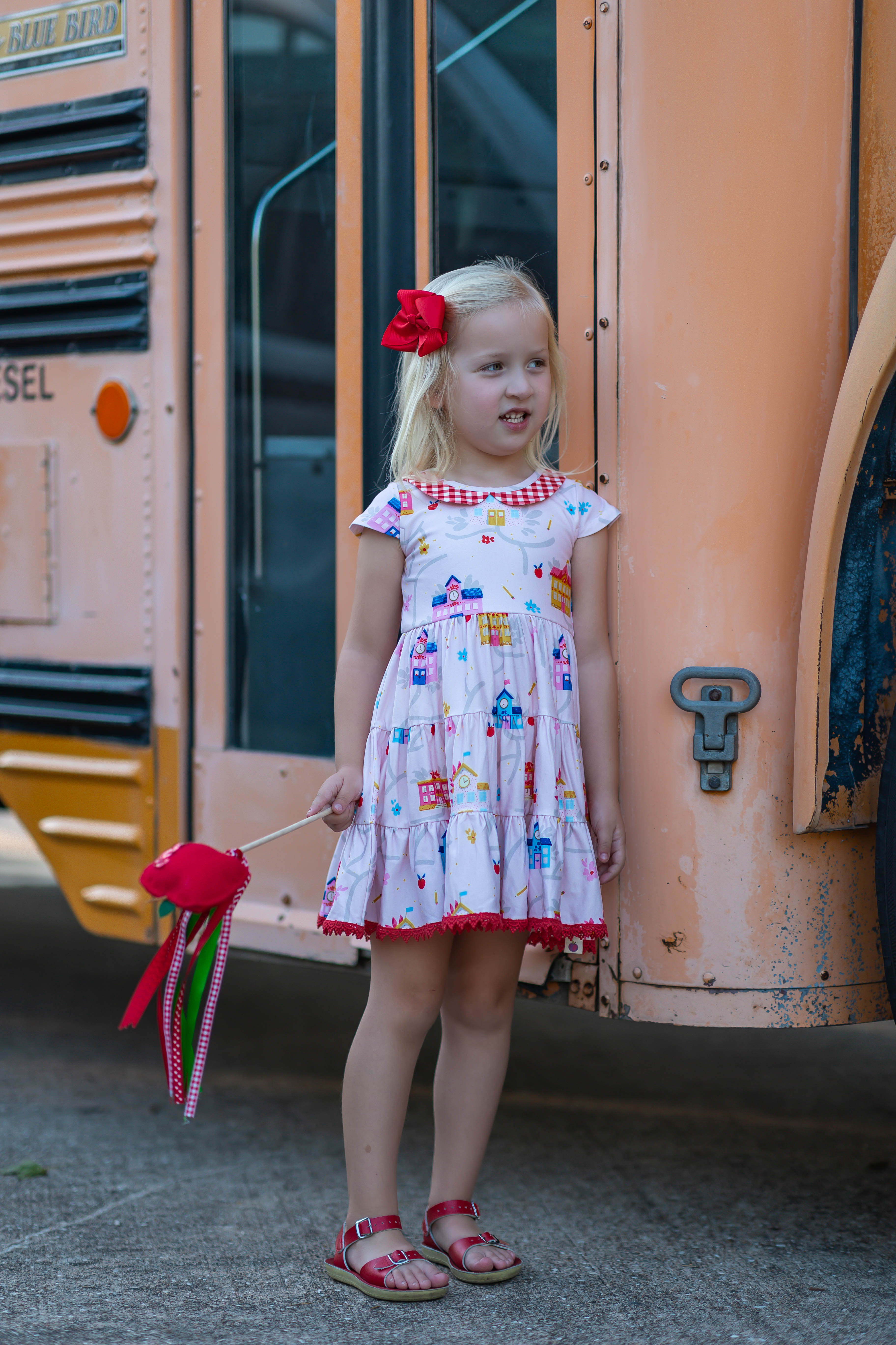 Annistyn Knit Dress - School House Symphony (Final Sale)