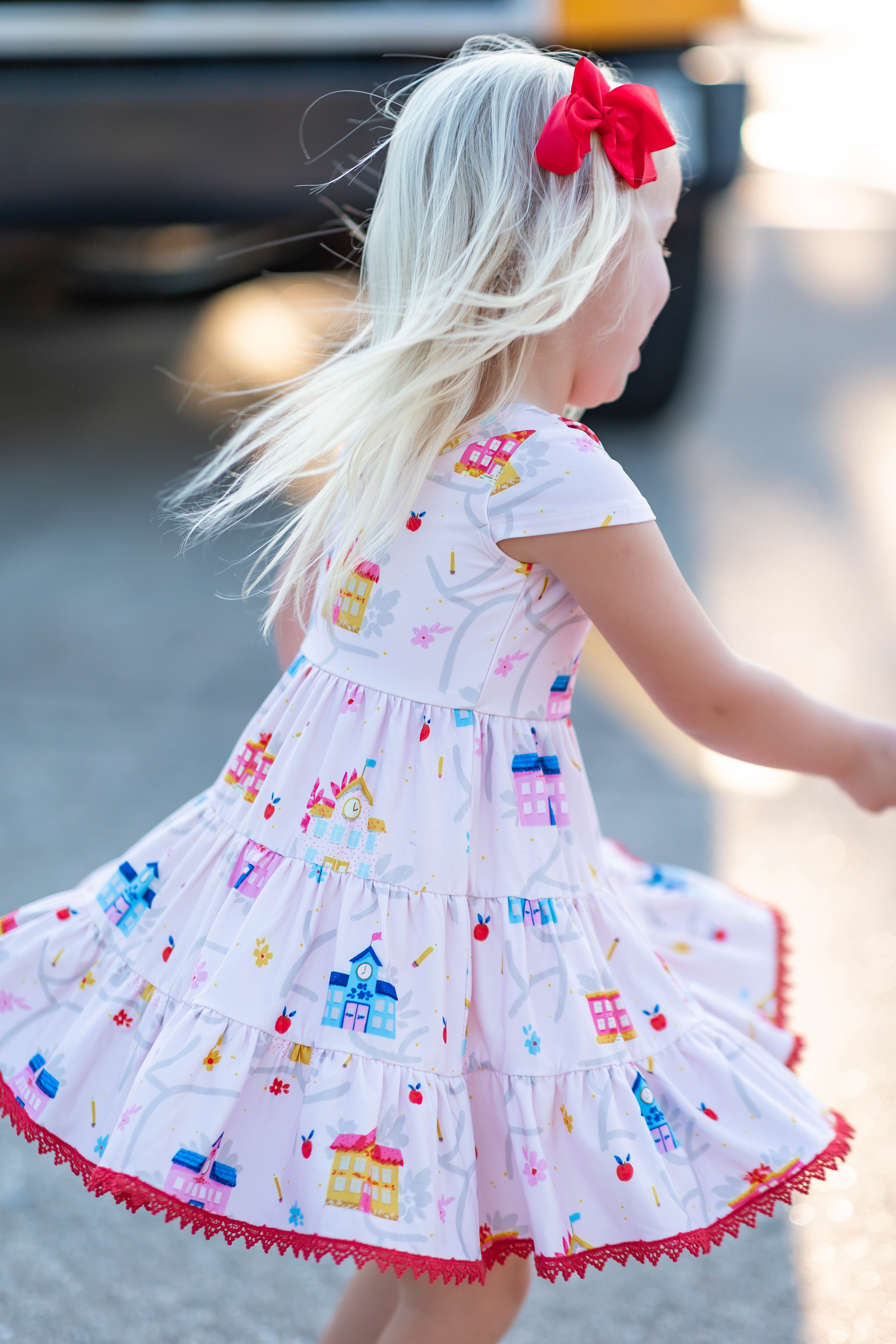 Annistyn Knit Dress - School House Symphony (Final Sale)
