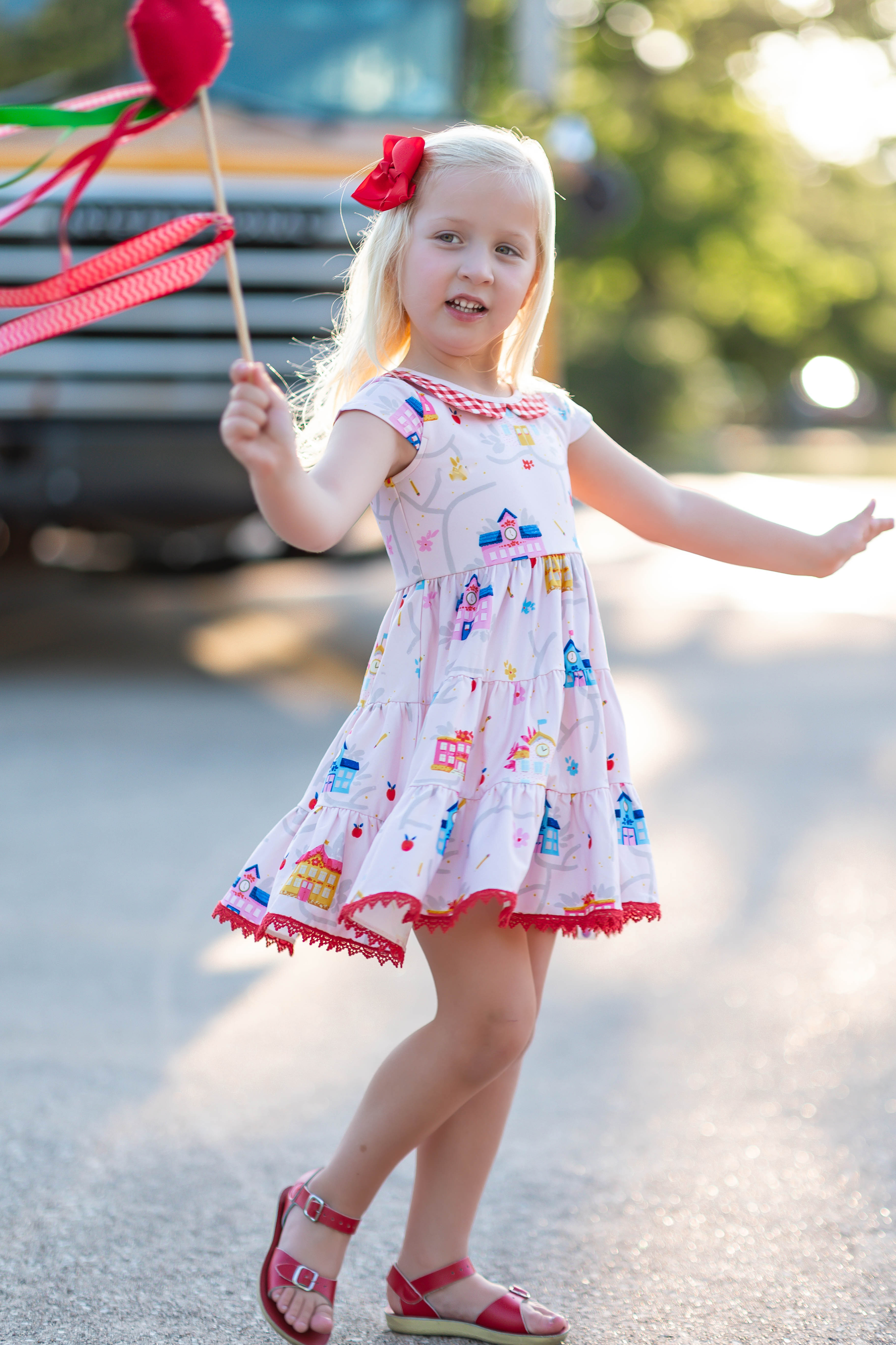 Annistyn Knit Dress - School House Symphony (Final Sale)