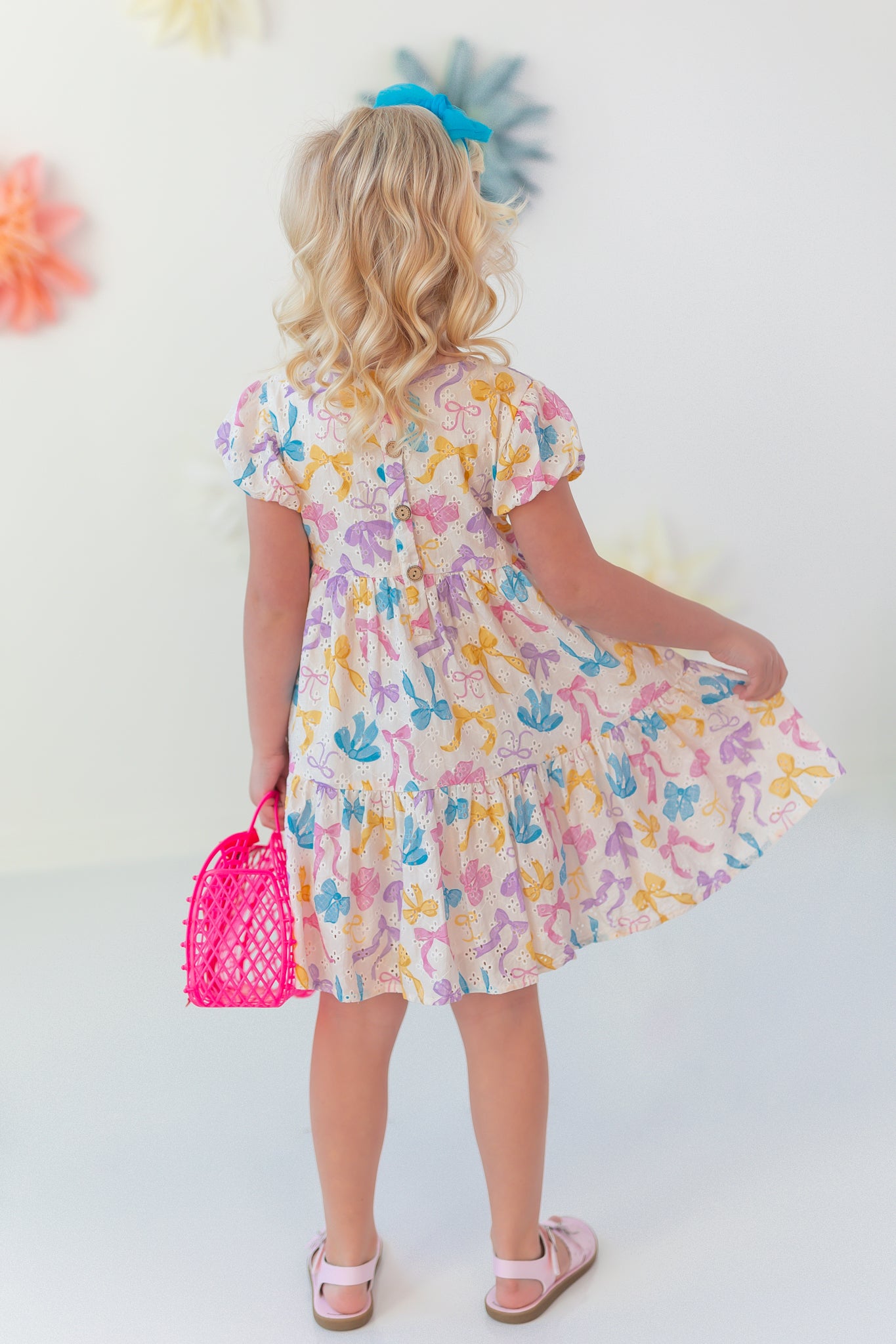 Eyelet Dress - Bow Bliss