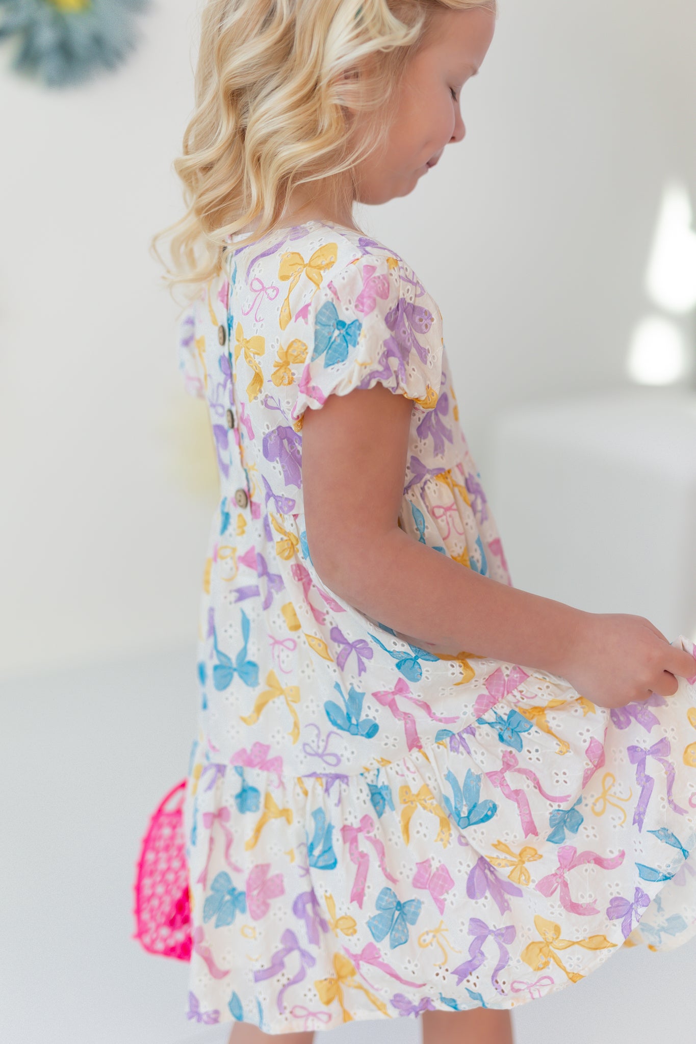 Eyelet Dress - Bow Bliss