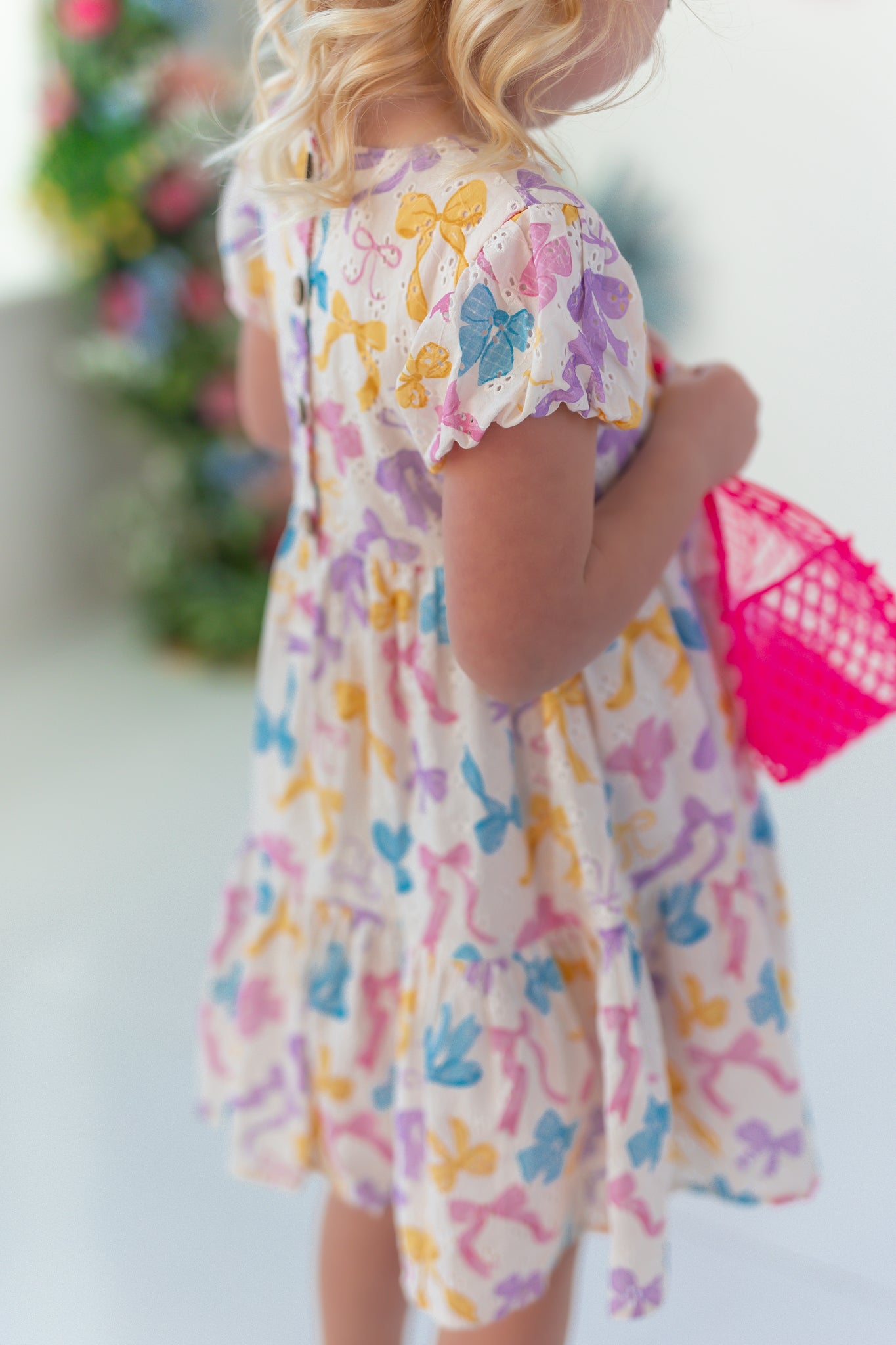 Eyelet Dress - Bow Bliss