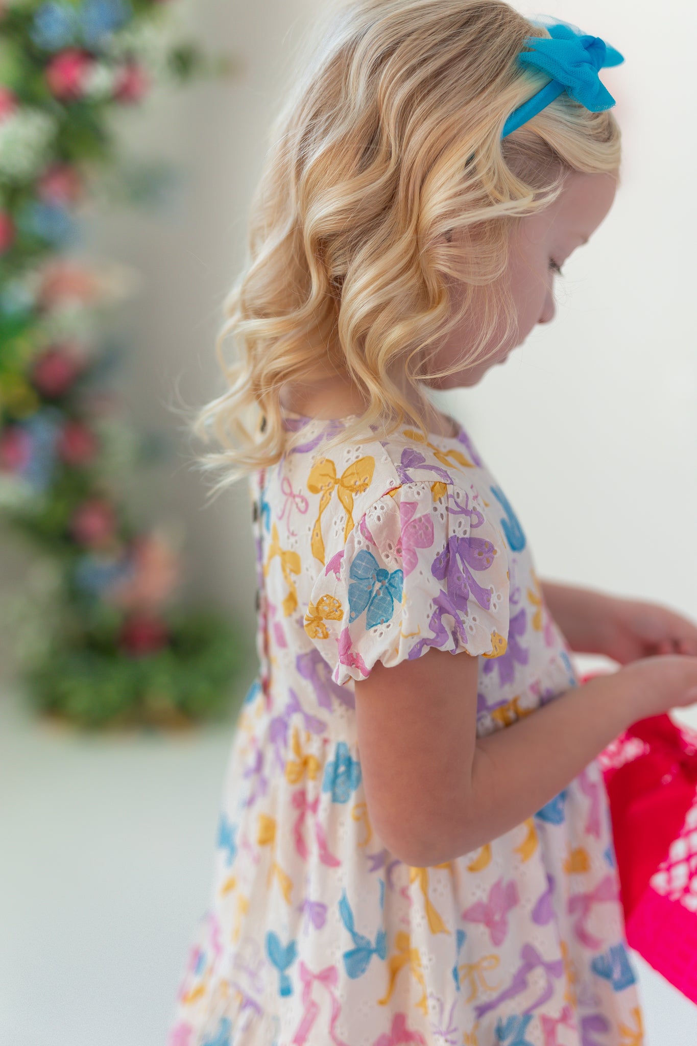 Eyelet Dress - Bow Bliss