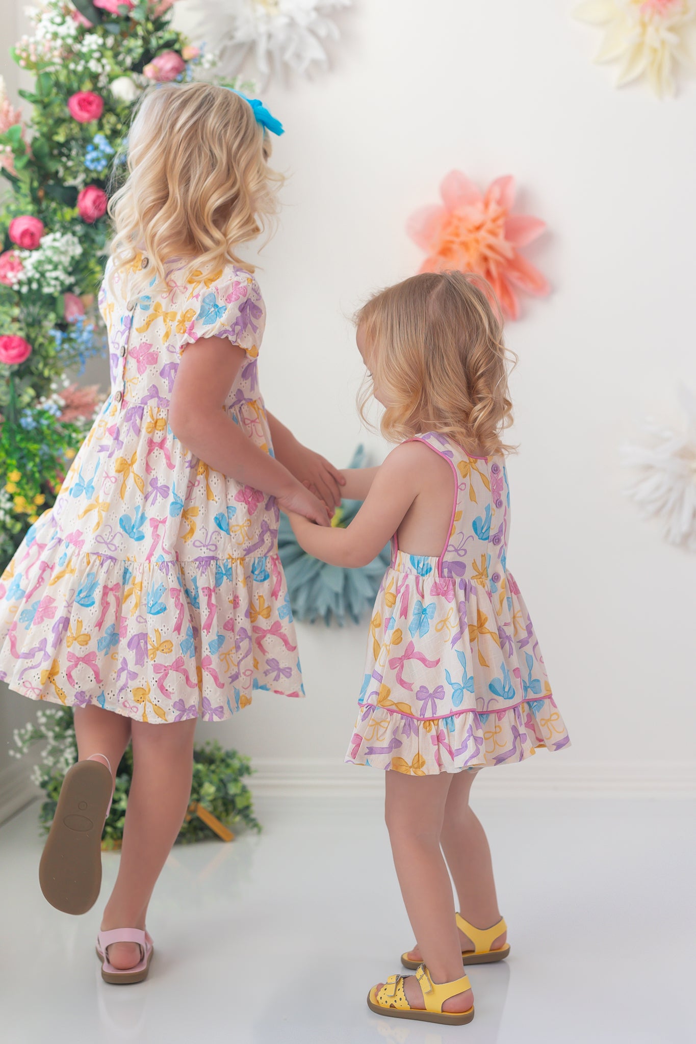 Eyelet Dress - Bow Bliss