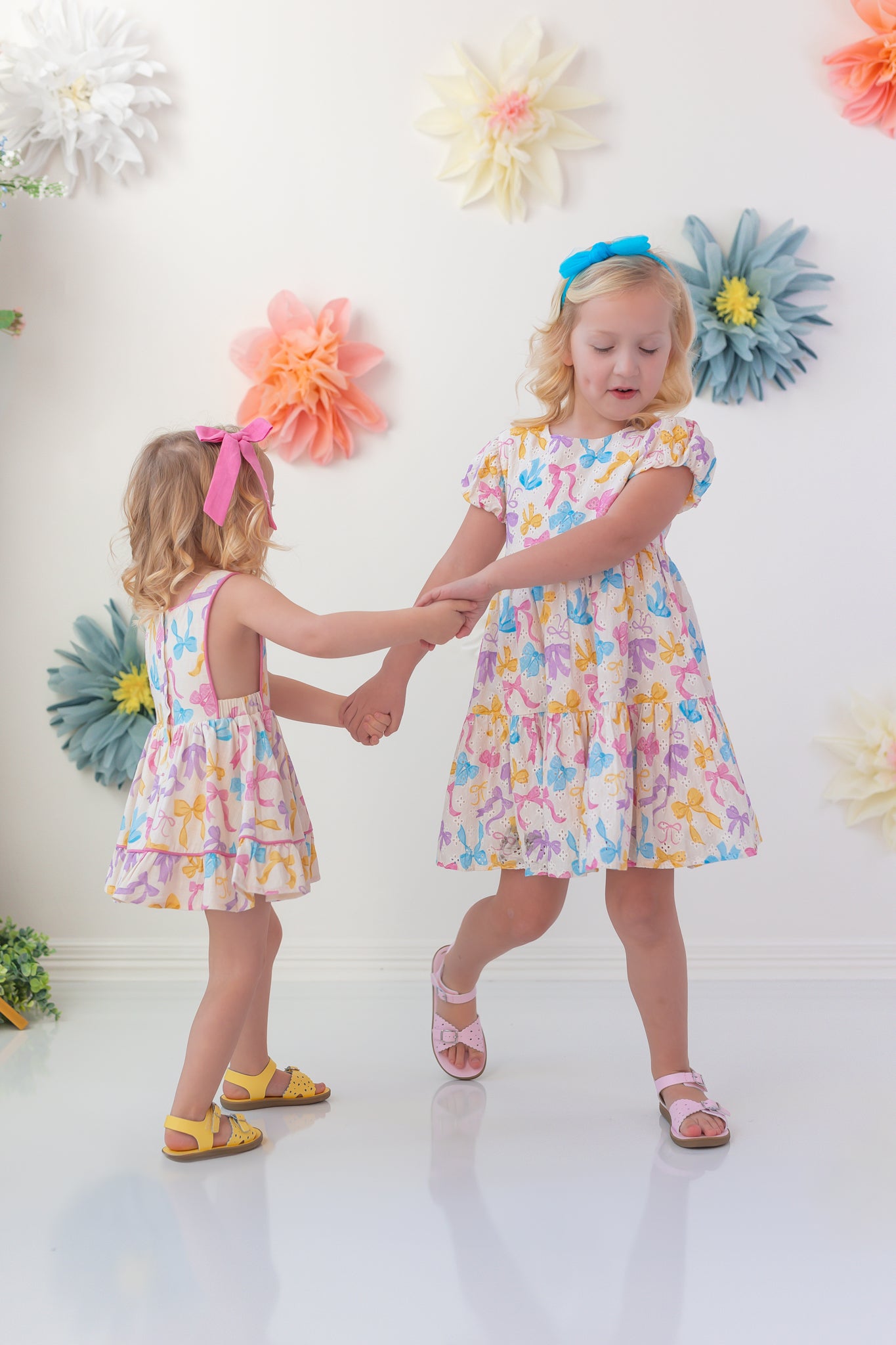 Eyelet Dress - Bow Bliss