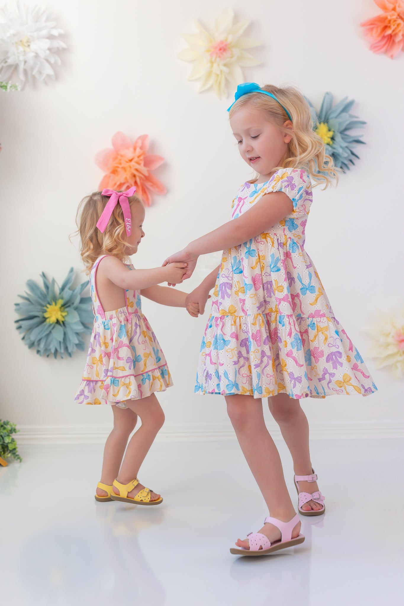 Linen Romper - Bow Bliss (Pre-Order)
