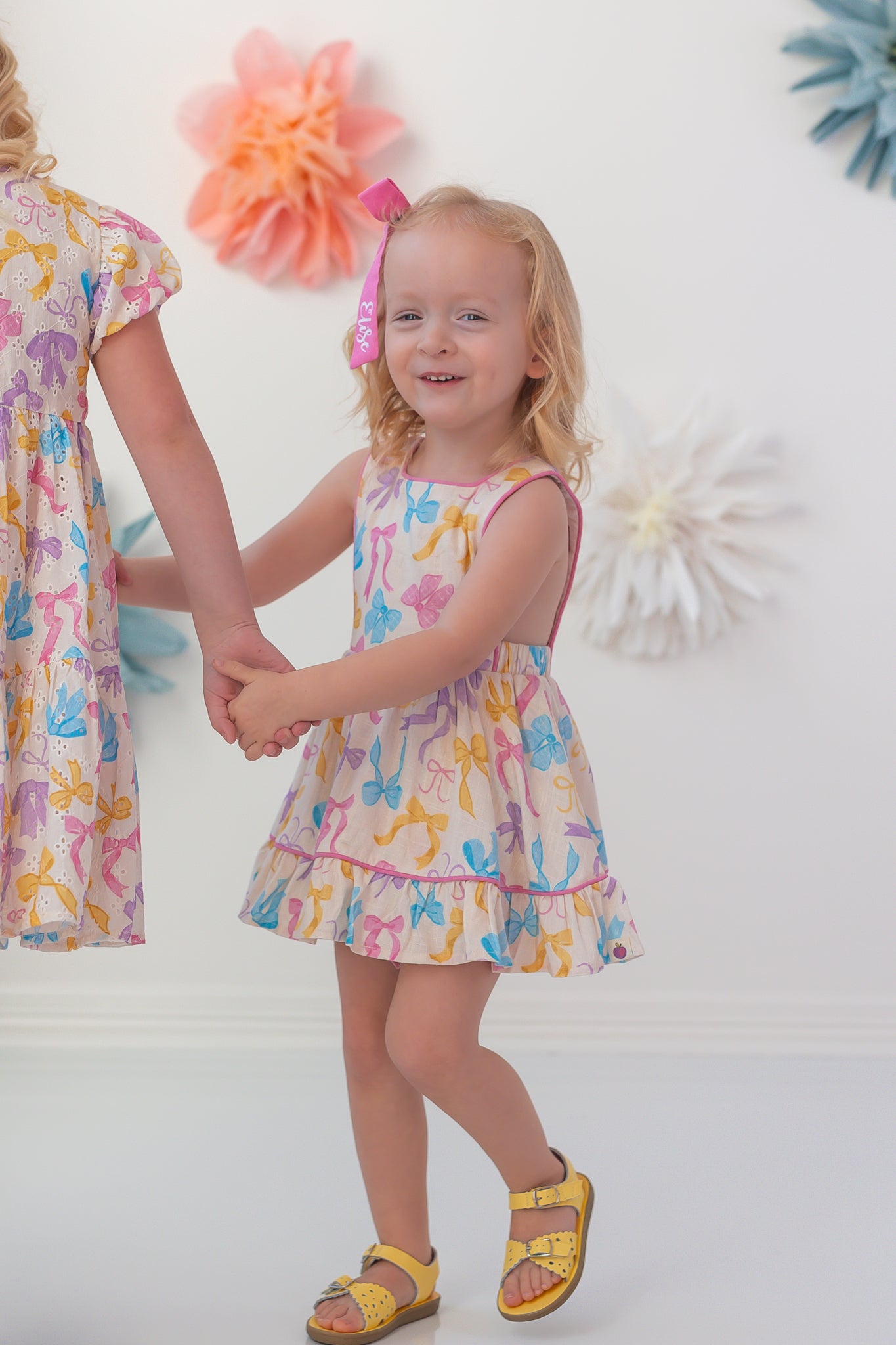 Linen Romper - Bow Bliss (Pre-Order)