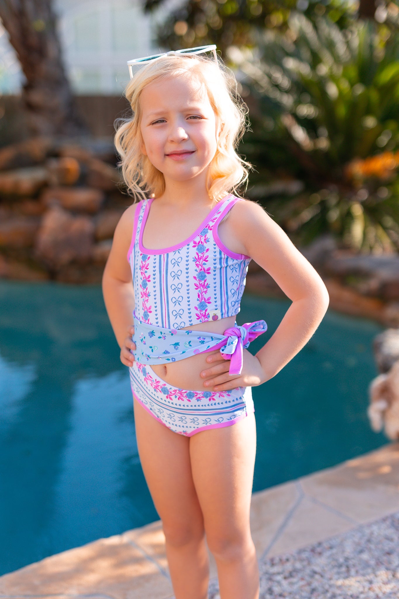 Reese Swimsuit - Rosé Ribbon Luxe