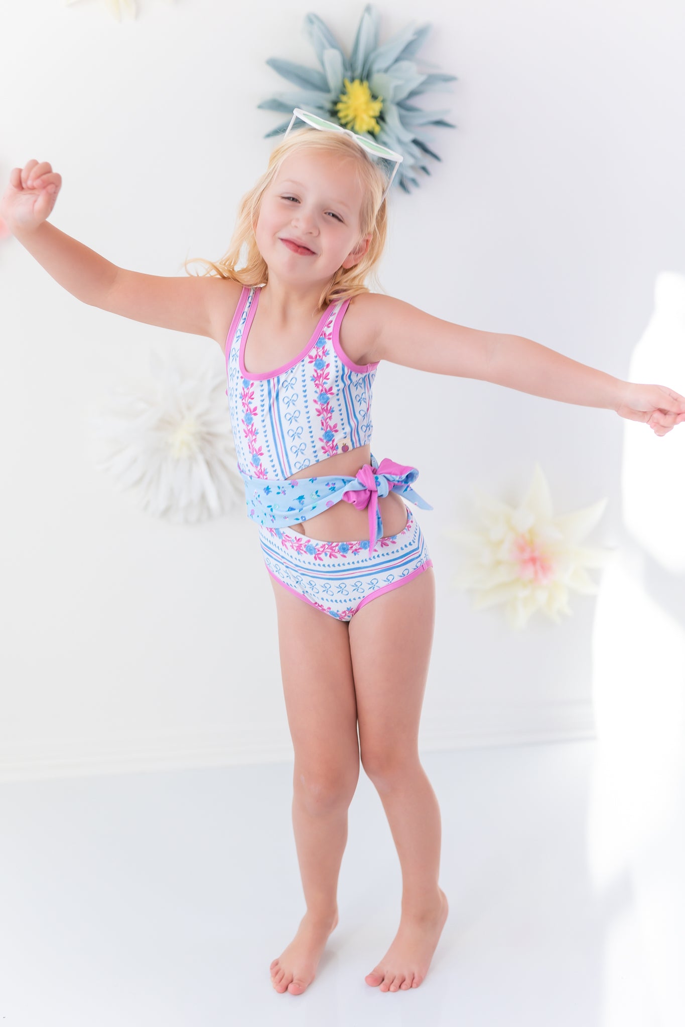 Reese Swimsuit - Rosé Ribbon Luxe