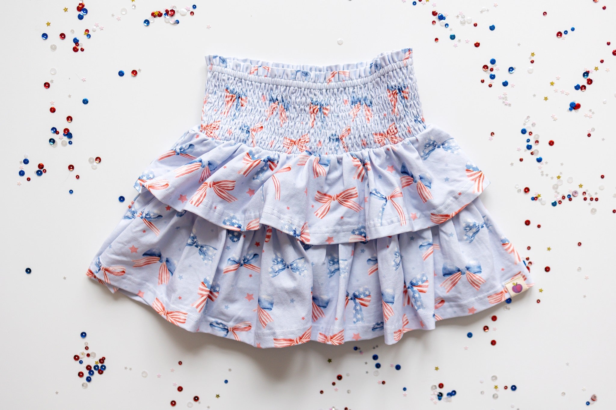 Blair Layer Skirt - Red White & Bow (Pre-Order)