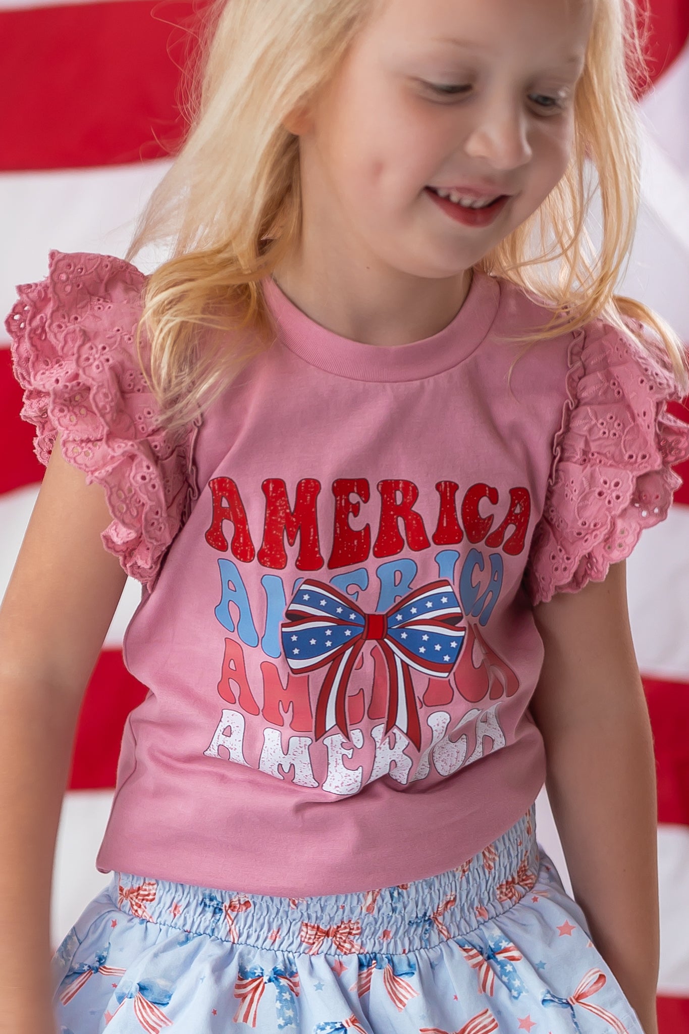 Vintage Eyelet Tee - Heart of America (Pre-Order)