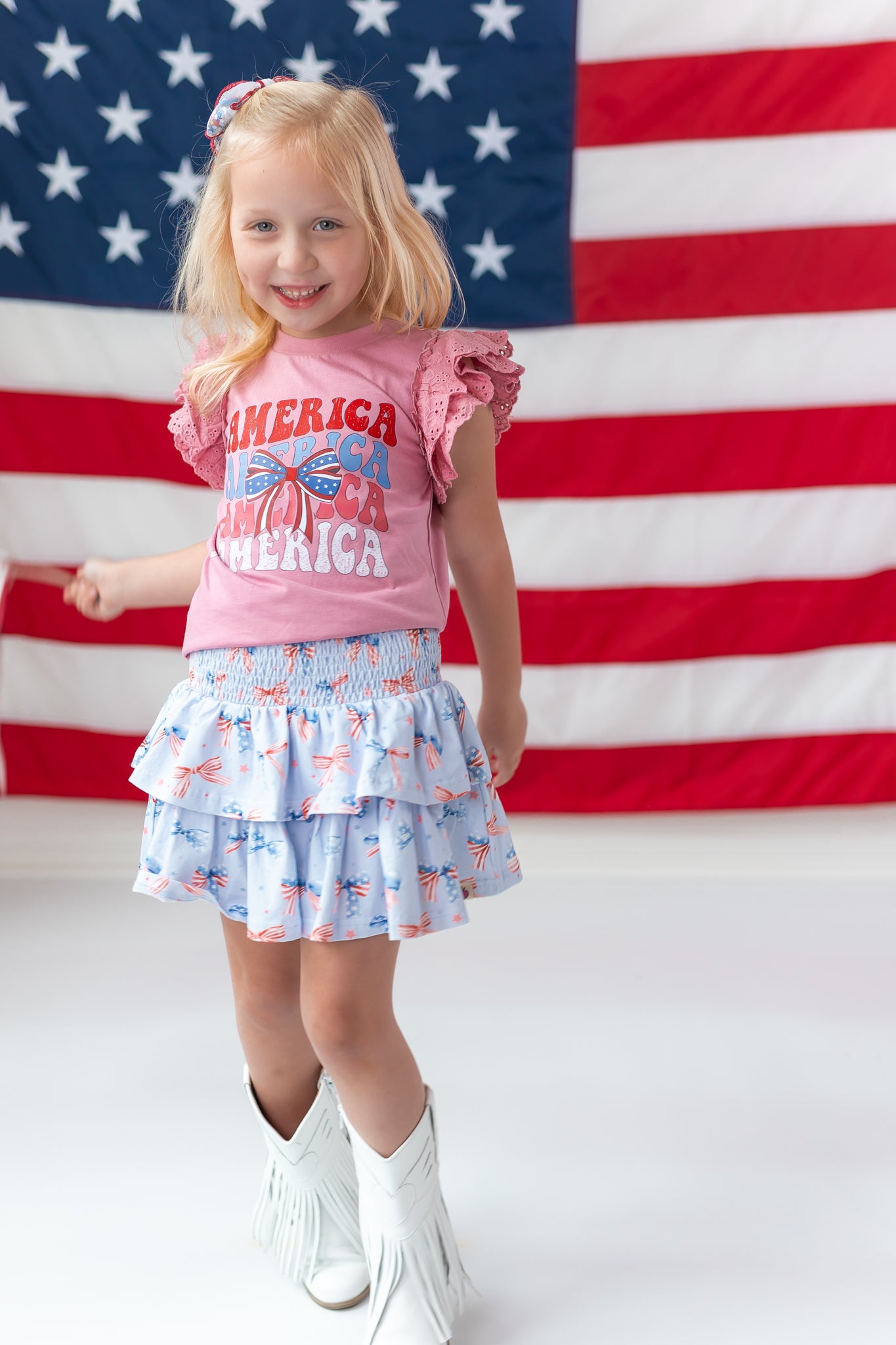 Vintage Eyelet Tee - Heart of America (Pre-Order)