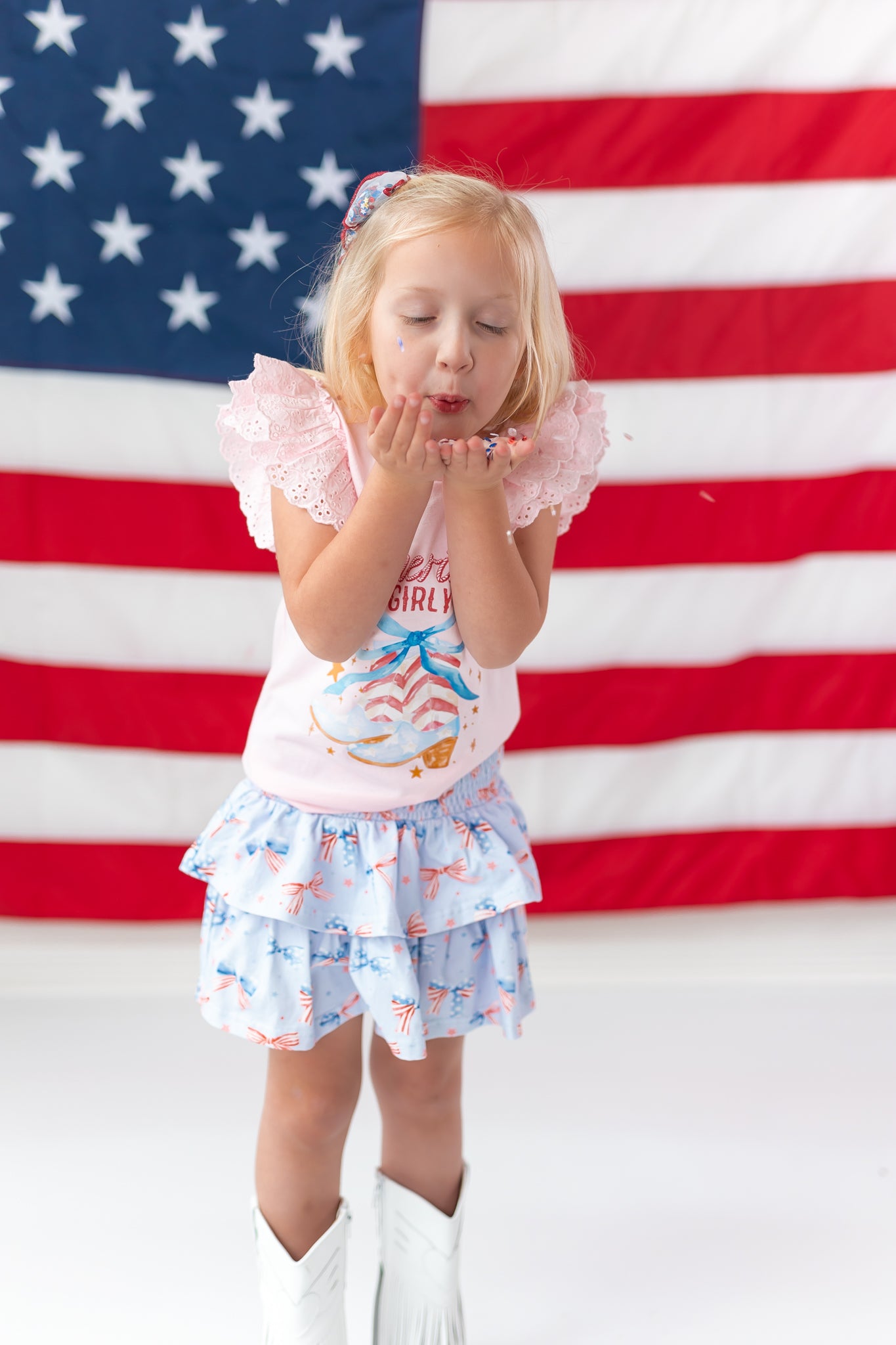 Vintage Eyelet Tee - American Girly