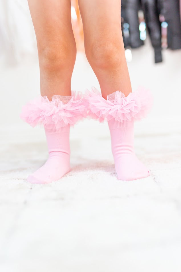 Girls Tutu Socks - Pink