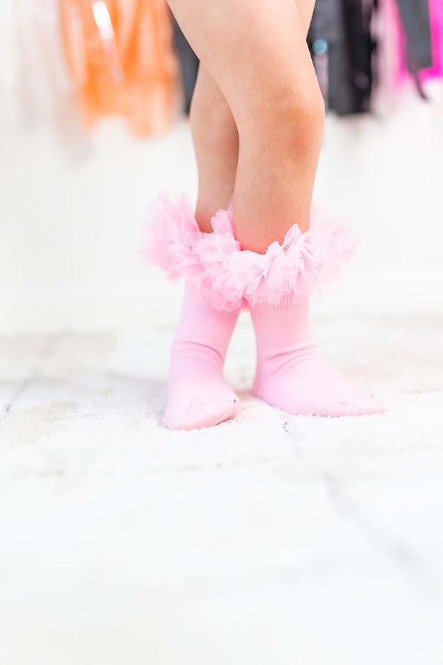 Girls Tutu Socks - Pink