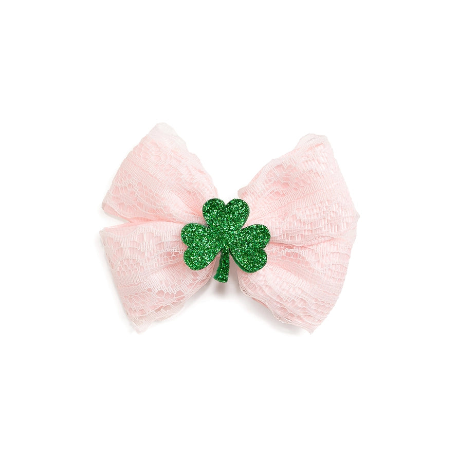 Sweet Wink Hair Clip - Shamrock Lace