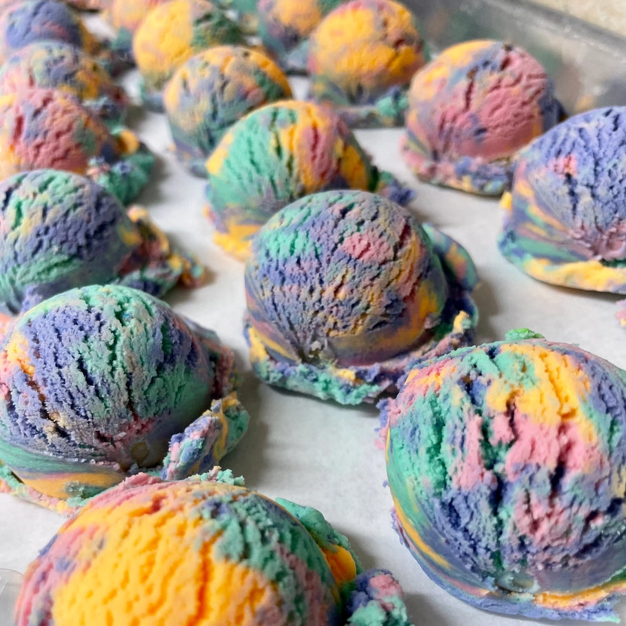 Bubble Scoops Solid Bubble Bath RAINBOW SHERBET