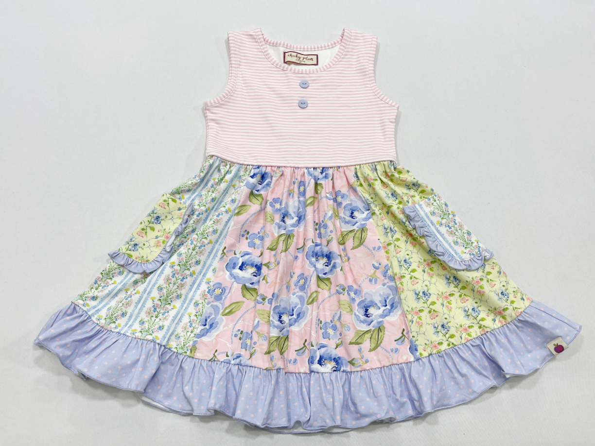 Kate Panel Dress - Blush & Bloom