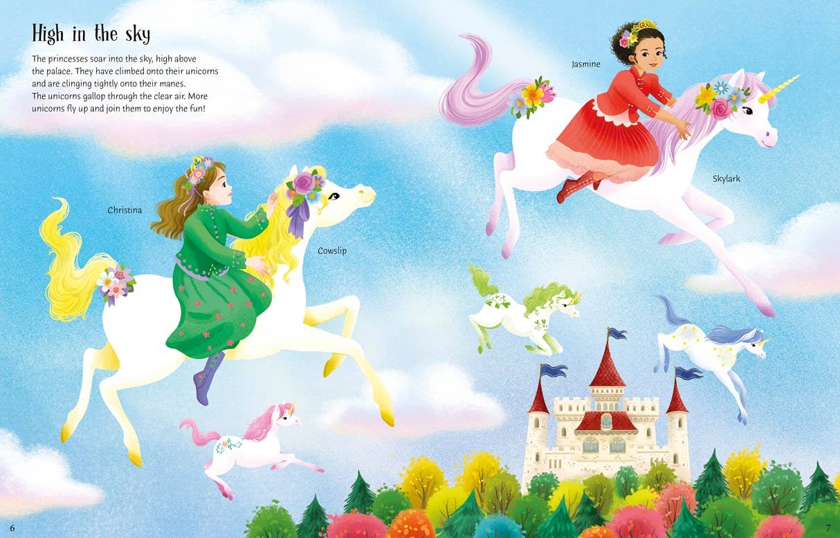 Sticker Dolly Dressing Unicorn Princesses