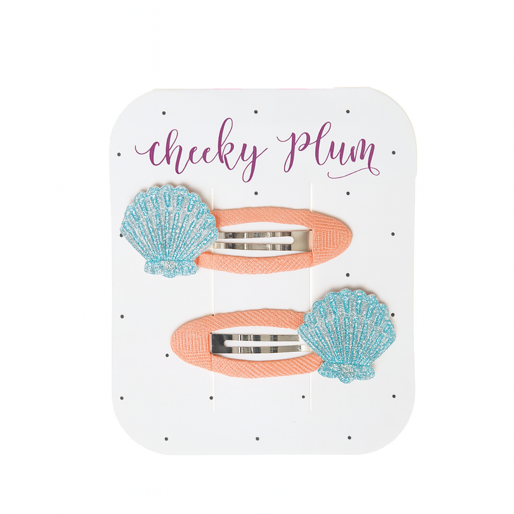 Seashell Shine Clip Set