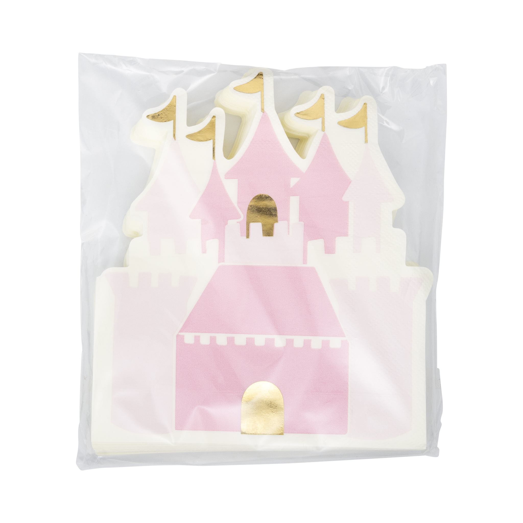 Princess Castle Shaped Napkin - 18 PK