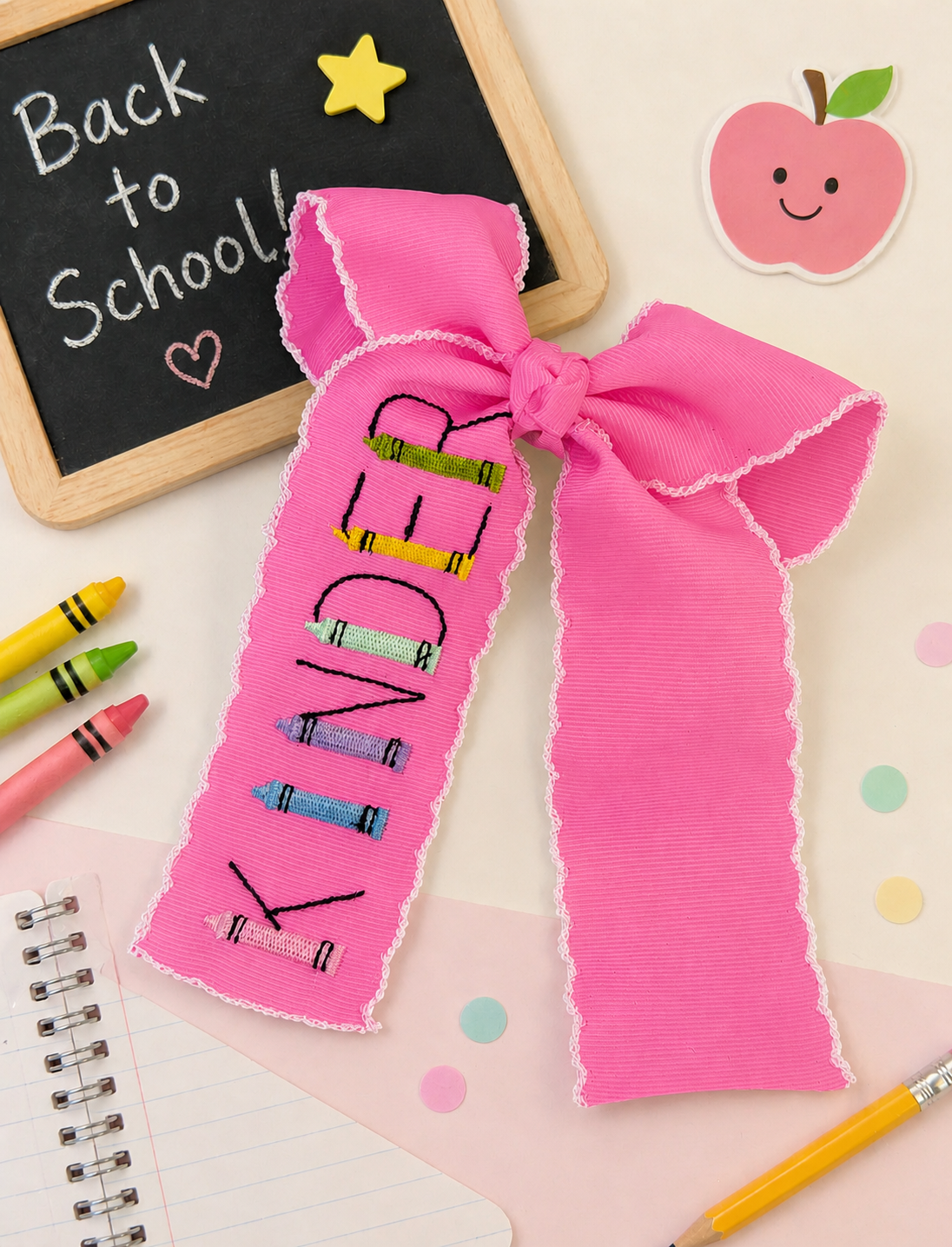 Kinder Crayon Hair Bow