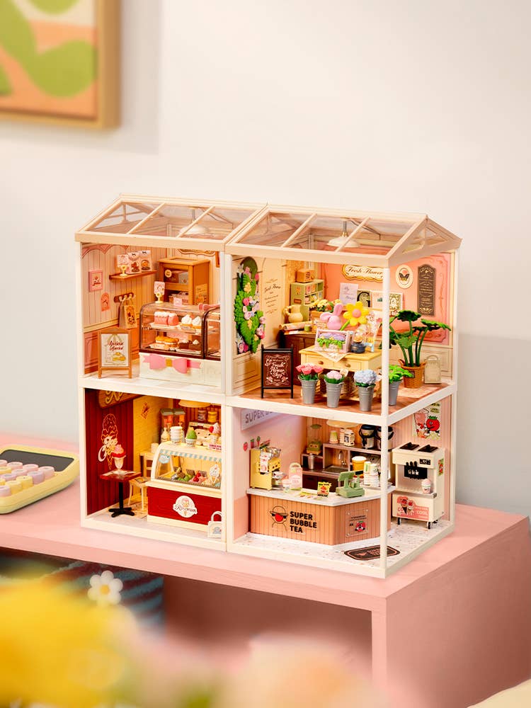 DW017B Rolife Fresh Flower Shop DIY Miniature House