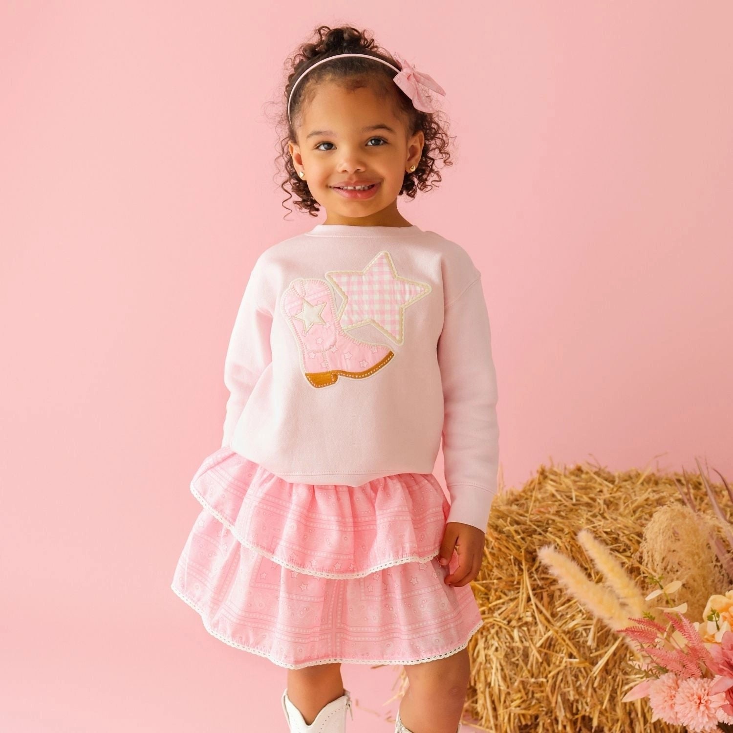 Sweet Wink Headband - Pink Bandana