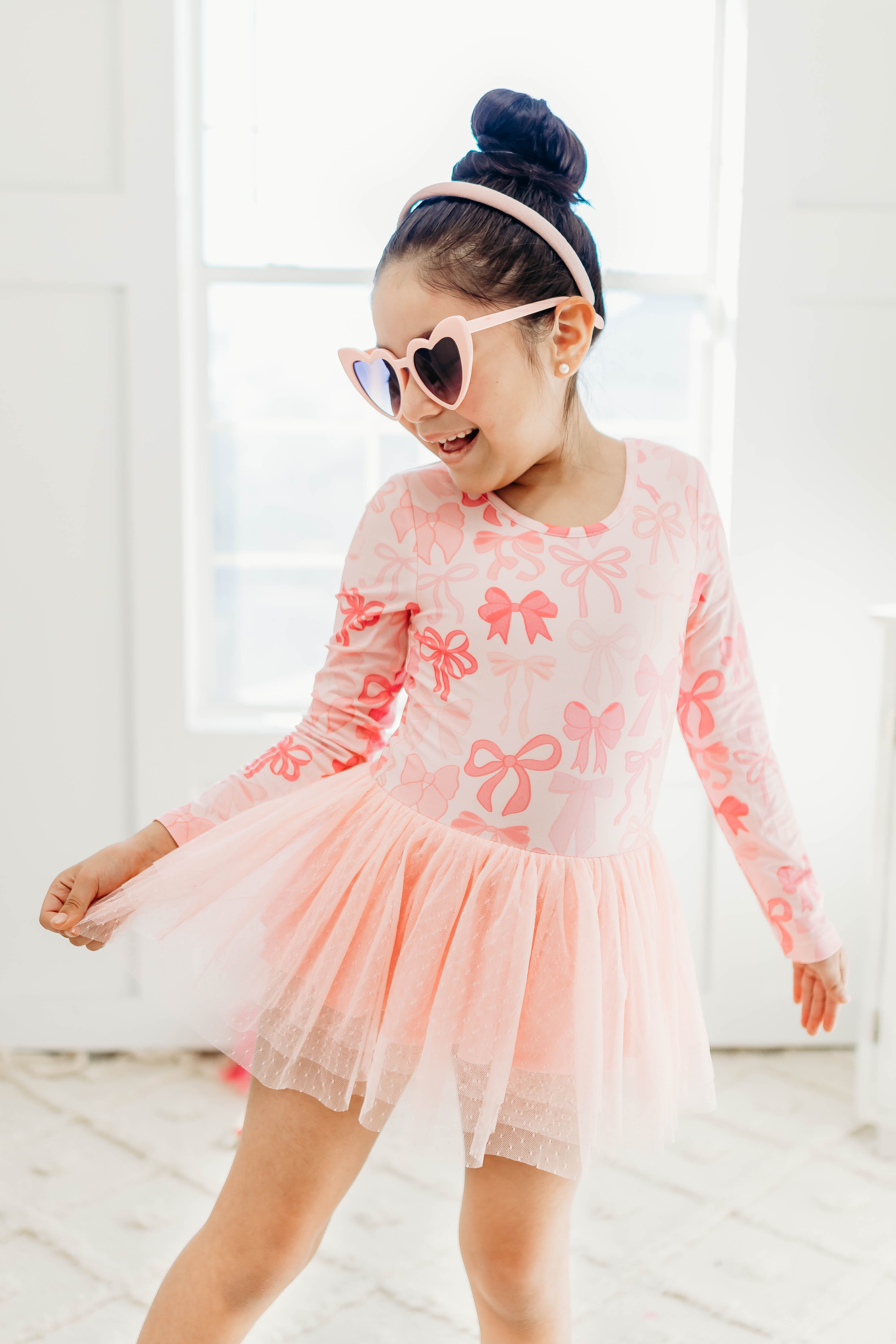 Farrah Leotard - Blushing Bows