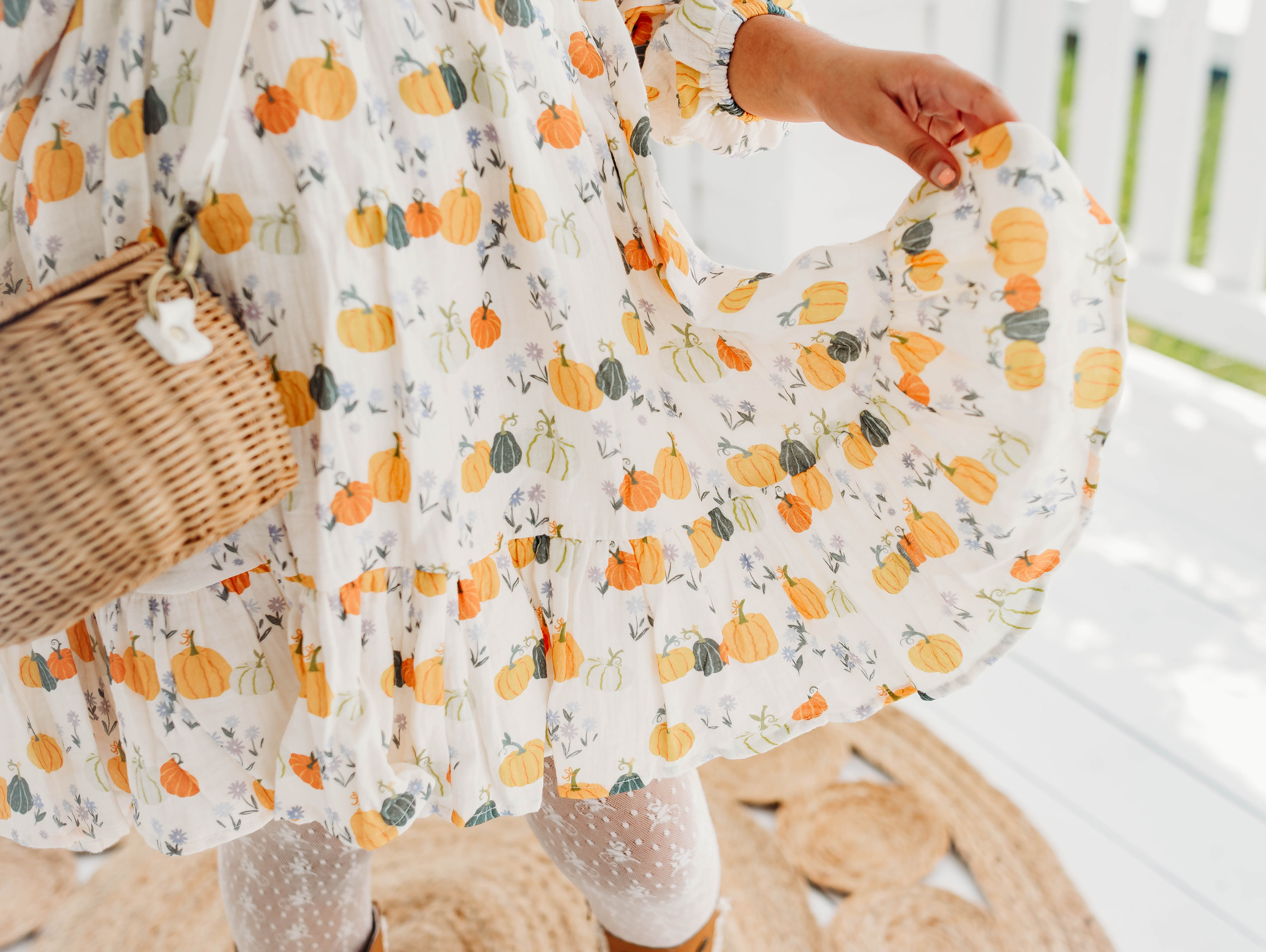 Puff Sleeve Gauze Dress - Prairie Pumpkin (Pre-Order)