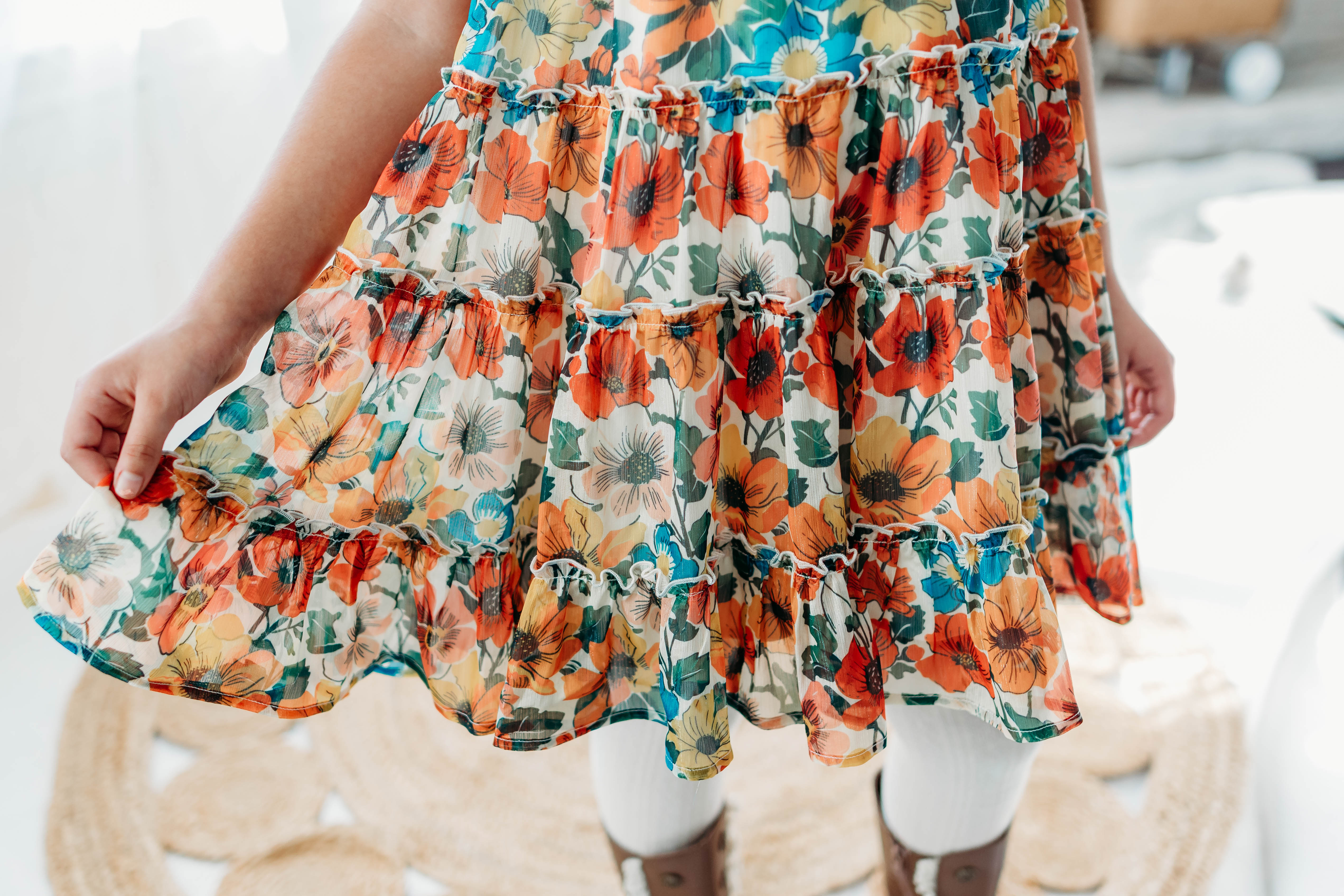 Brielle Shimmer Dress - Teal Revival