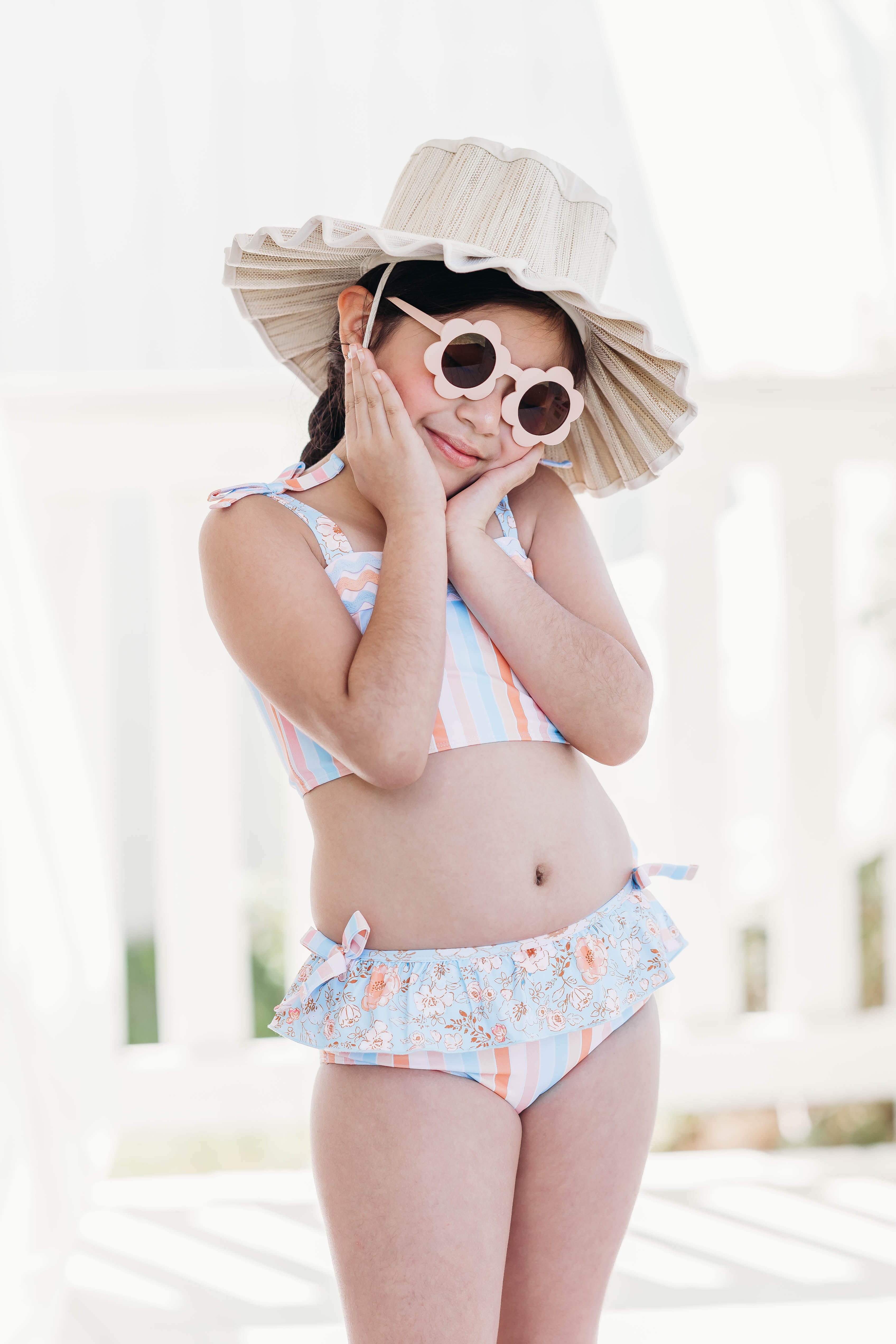 Bexley Swimsuit - Tangerine Tides (Pre-Order)