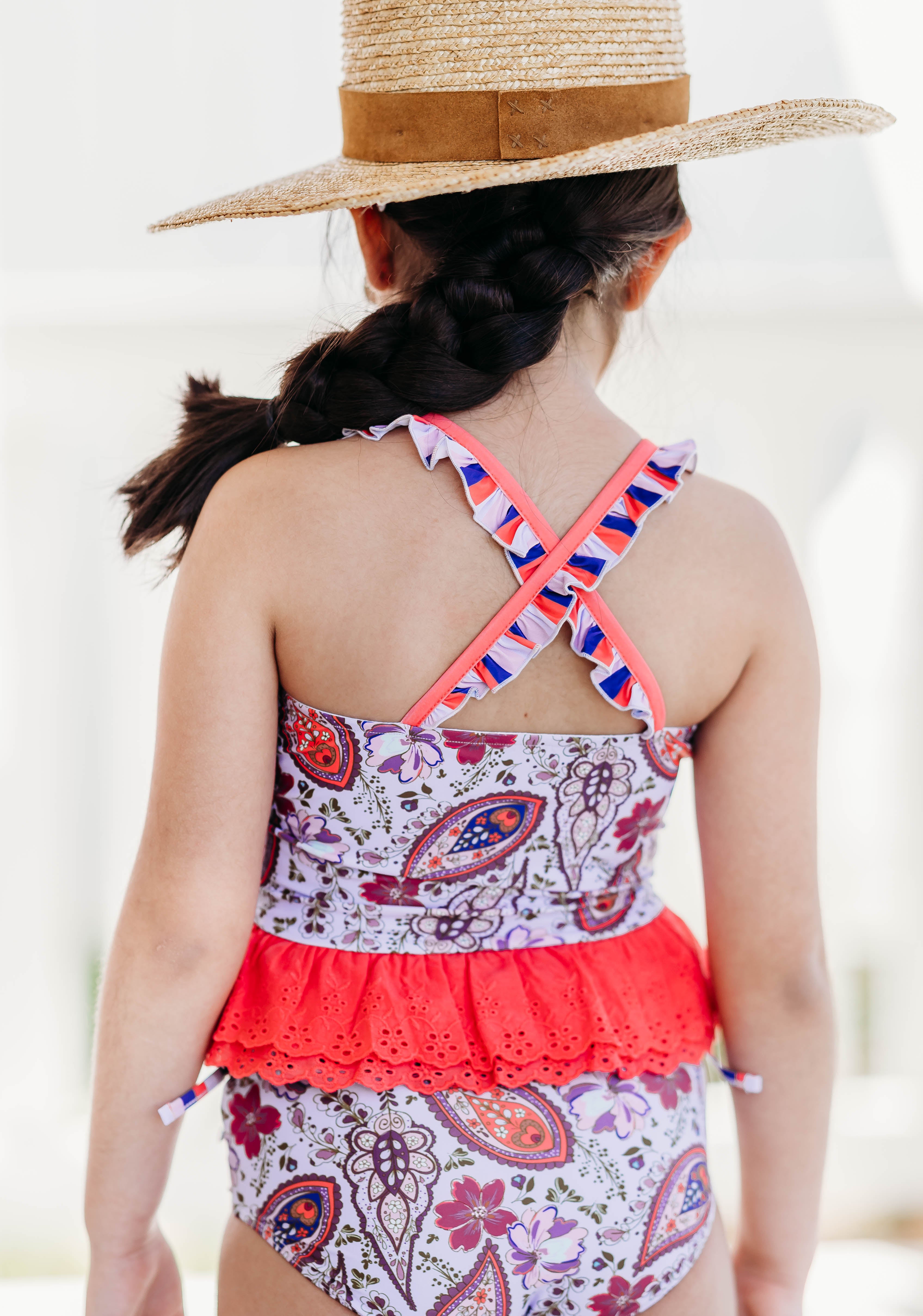 Selah Tankini Swimsuit - Paisley Palms (Pre-Order)