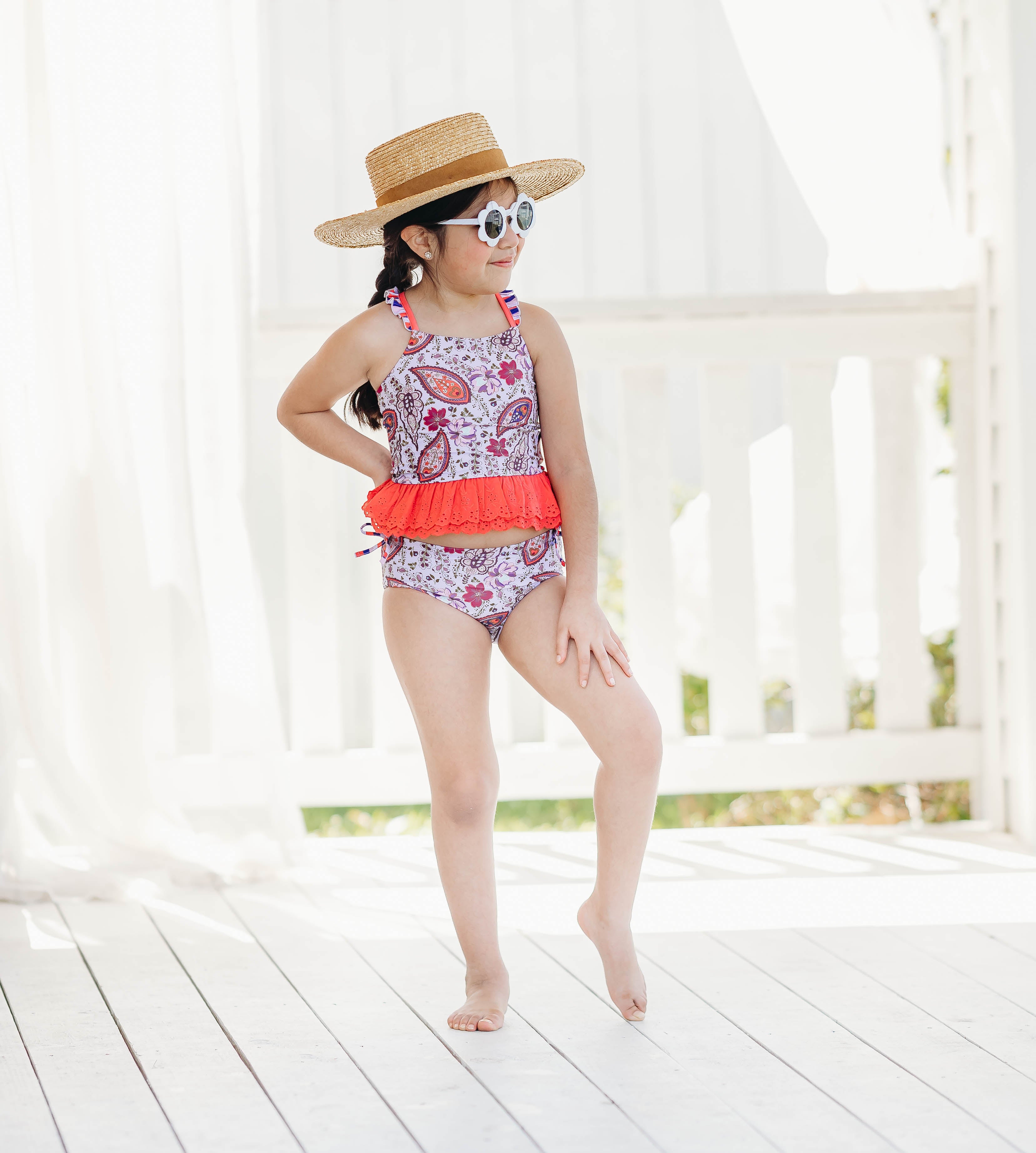 Selah Tankini Swimsuit - Paisley Palms (Pre-Order)