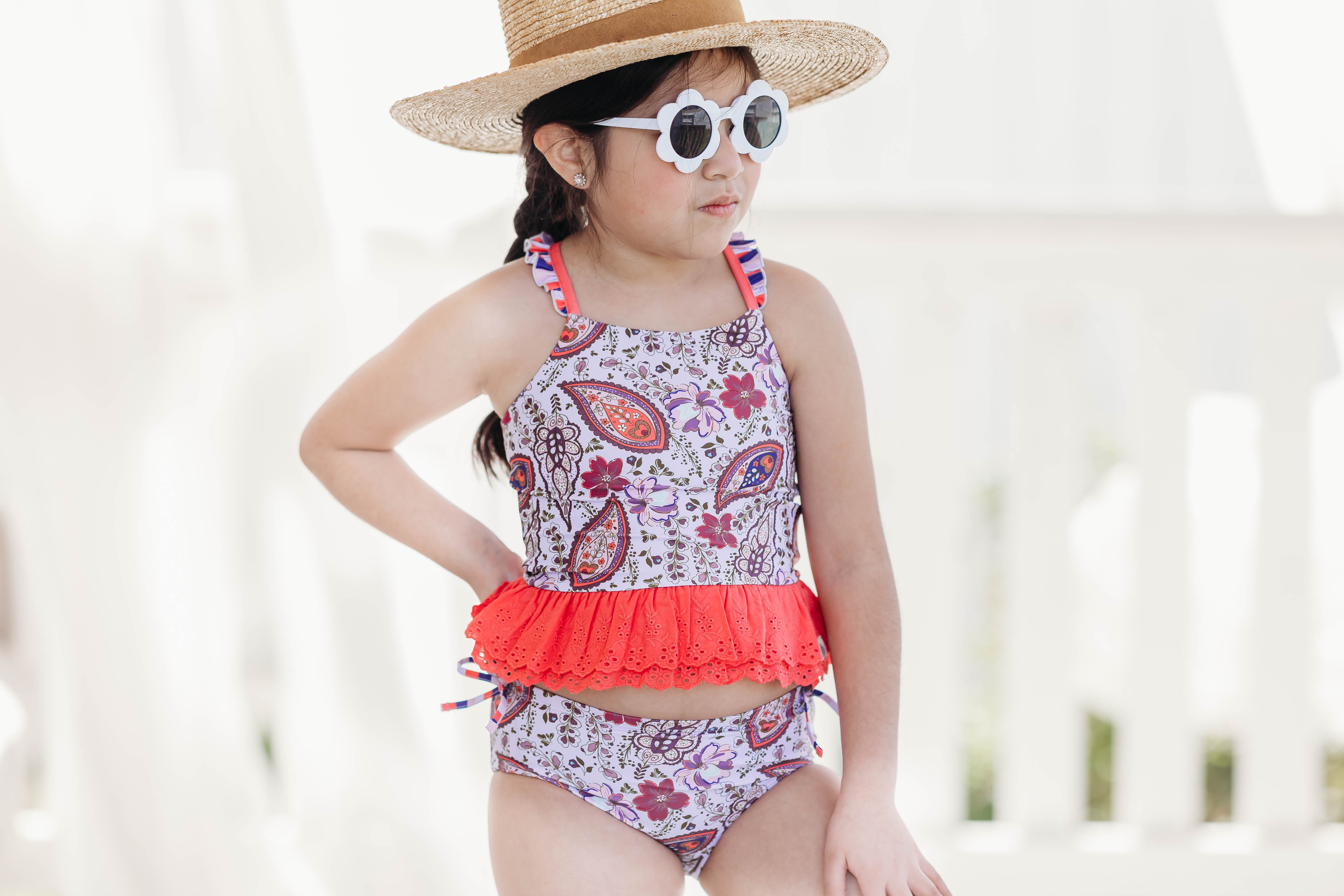 Selah Tankini Swimsuit - Paisley Palms (Pre-Order)